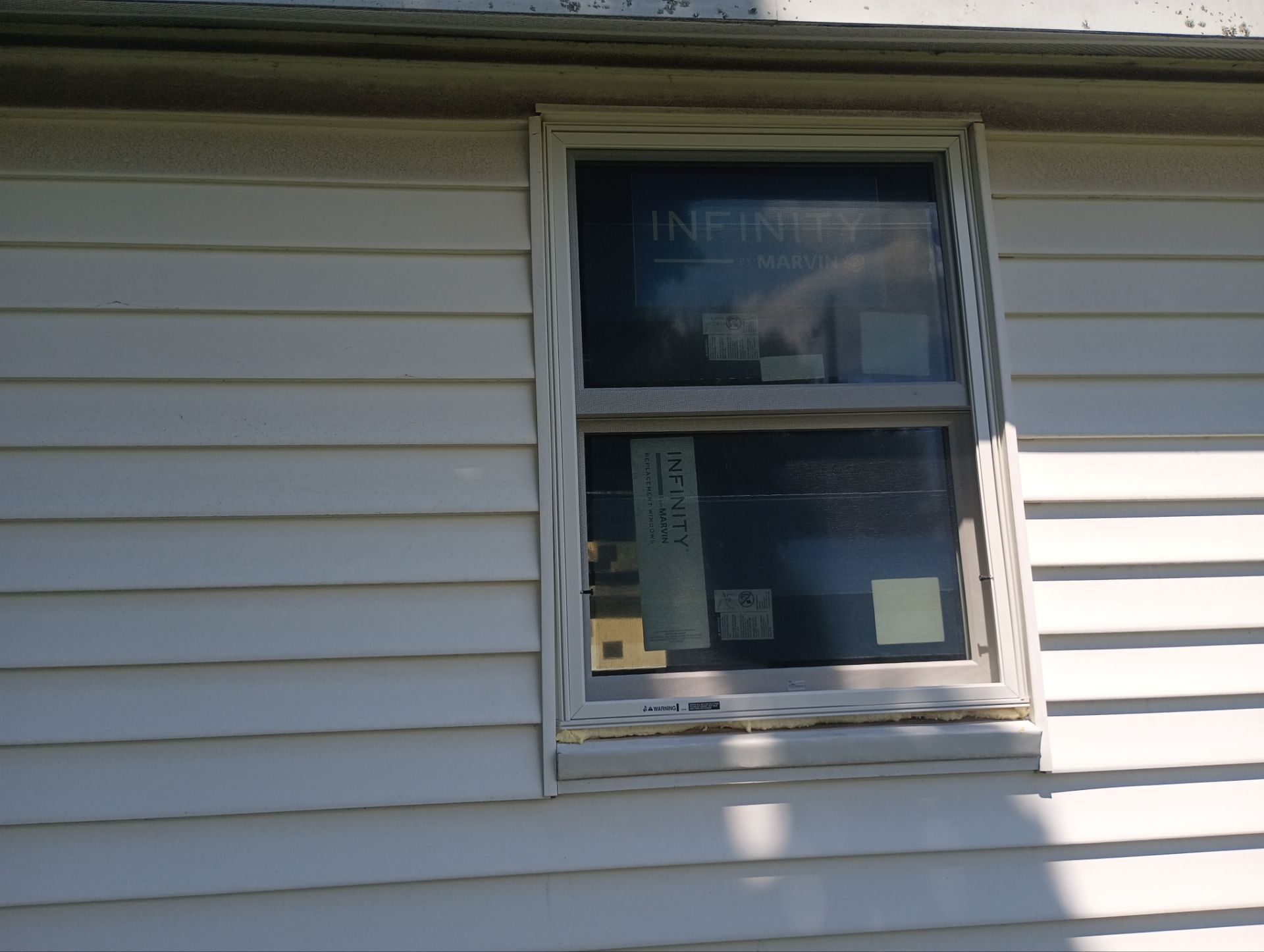 Window Installation using Provia and infinity By marvin windows by DiGiorgi Roofing and Siding Inc