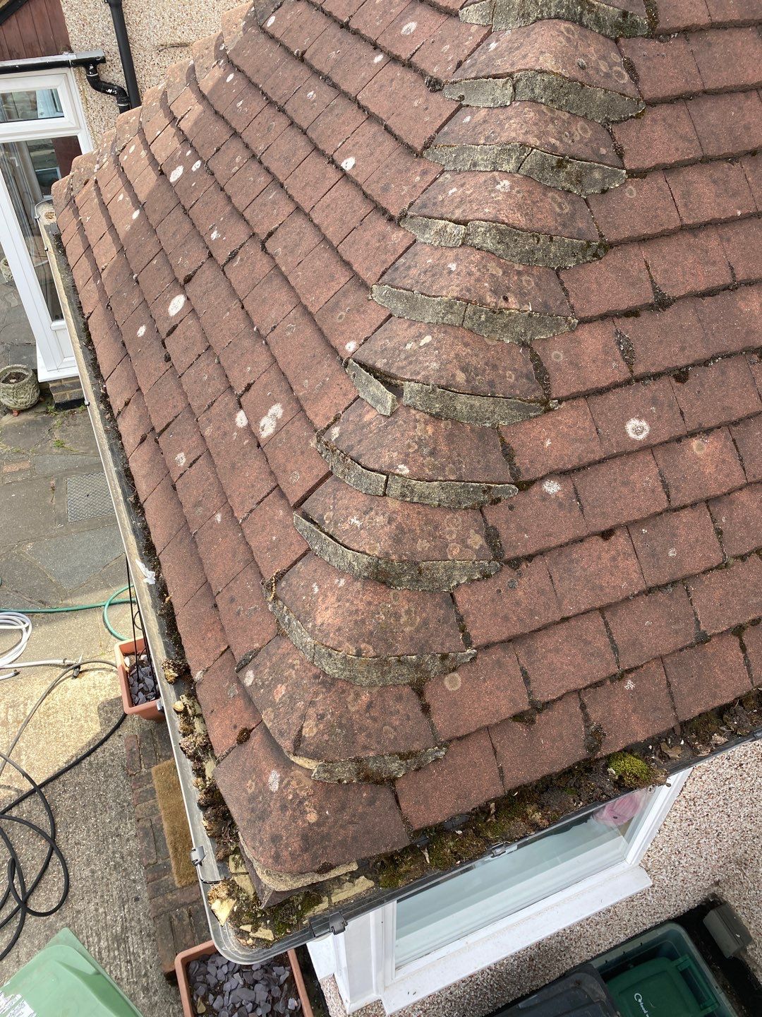 Roof Clean - Moss Removal using Honda 15lpm Low Pressure Washing Machine by Ges Exterior Cleaning ltd
