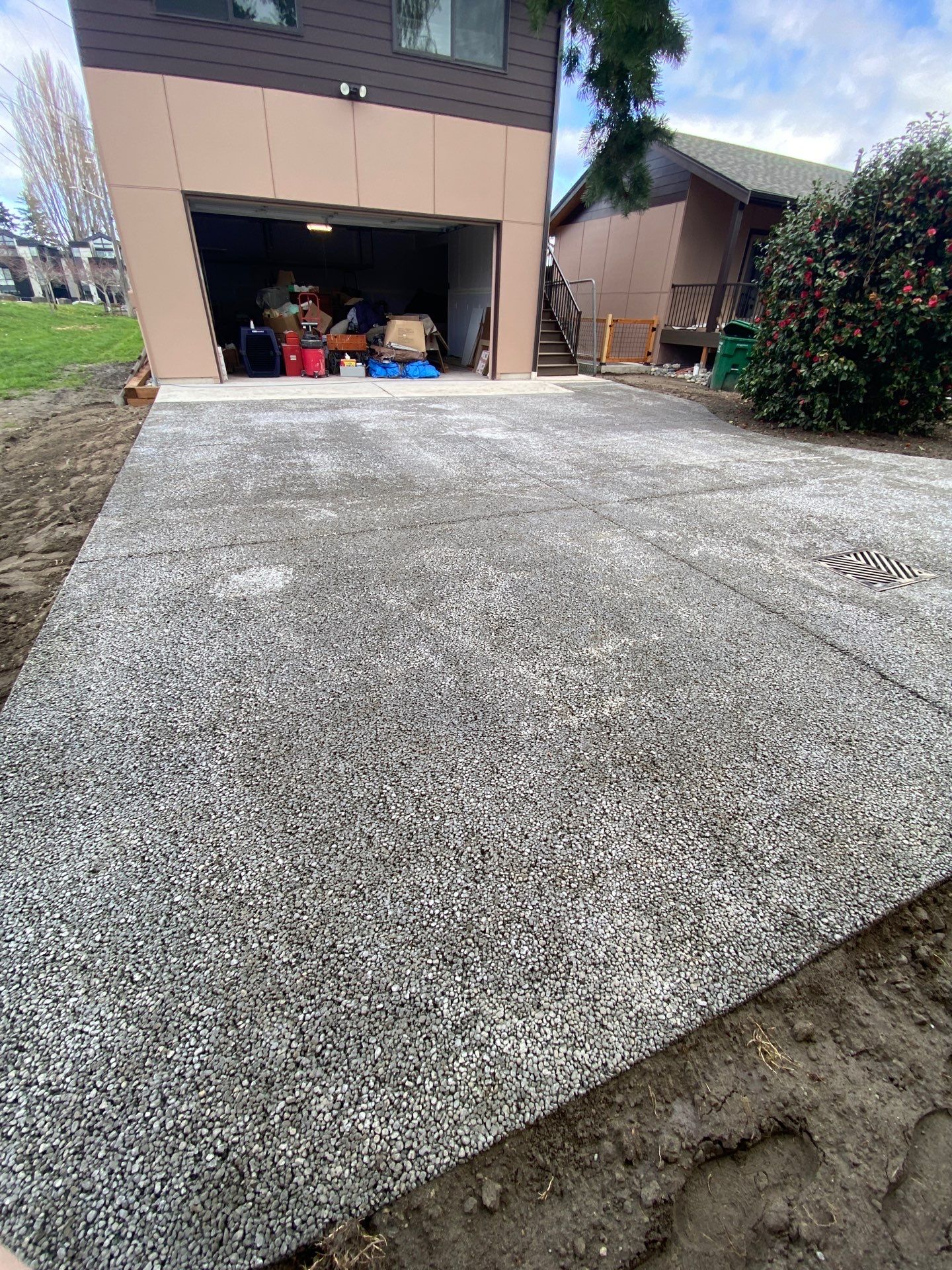 Ron | Pervious Concrete Driveway  by Jireh Asphalt & Concrete Inc 