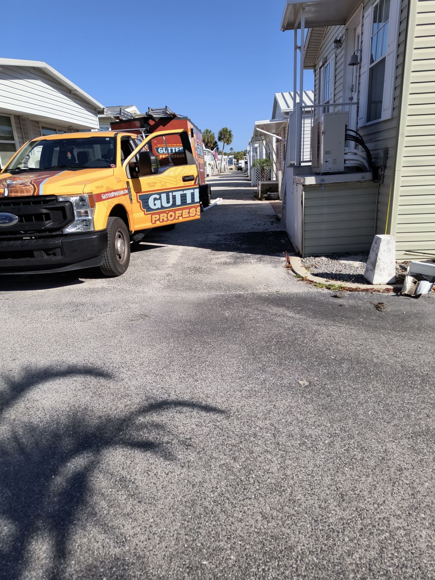 White K-Style Gutters for Beach Homes in Longboat Key FL by Gutter Professors