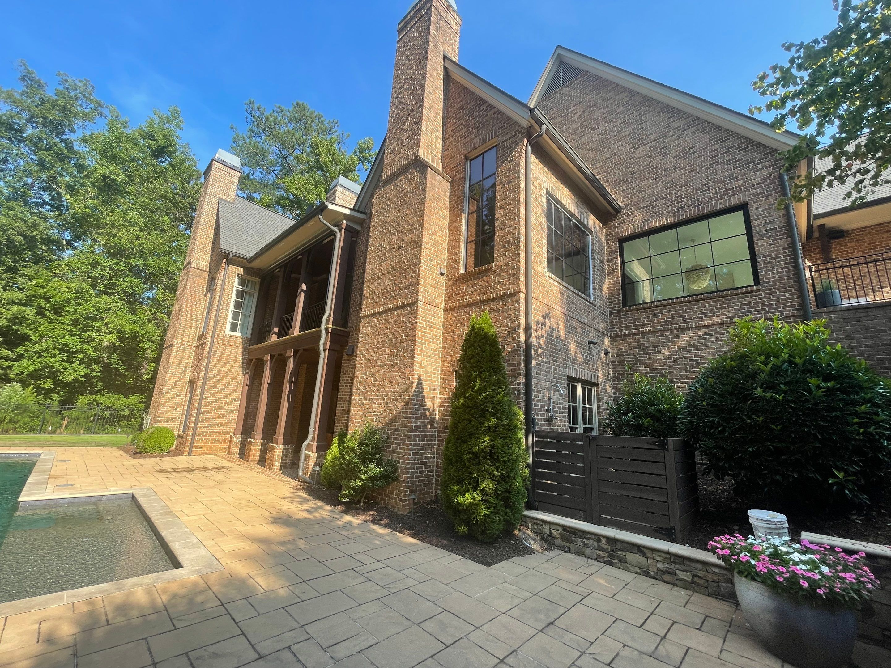 Suwanee Residential Exterior Painting and Dark Trim Update by Swift Home Renovations