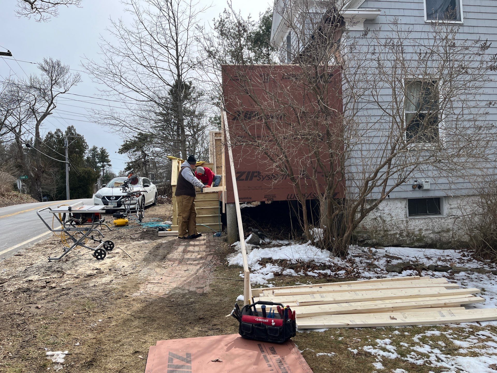 Three Season Build W/New Roof in New Castle, NH by Tall pine roofing