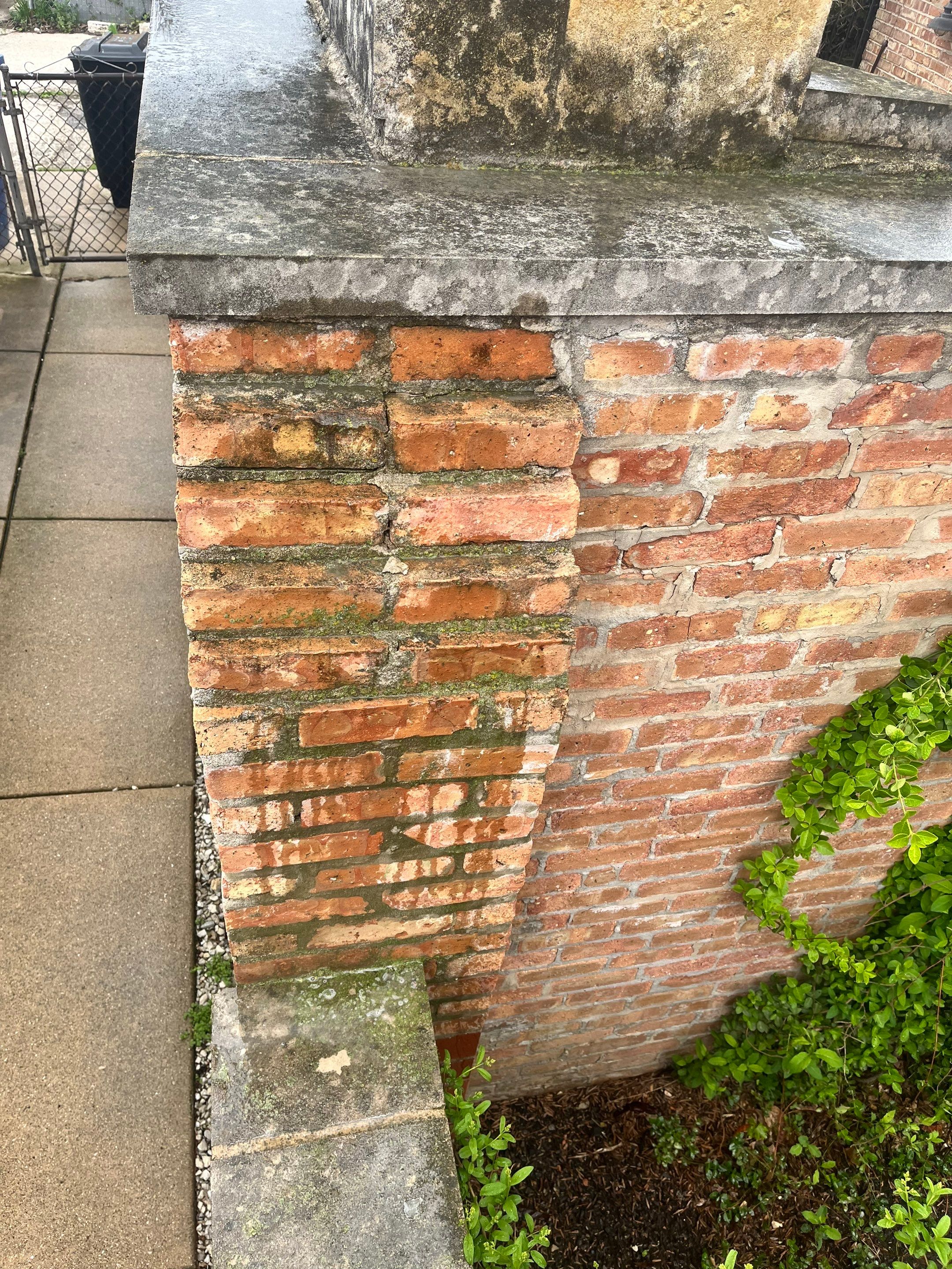 Brick repair, CSS, and stone cleaning by Northern Power Washing LLC.