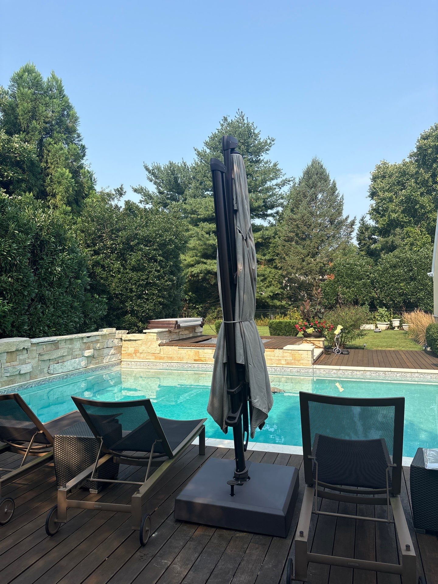 Treasure Garden Cantilever Umbrella by Bowman's Stove & Patio