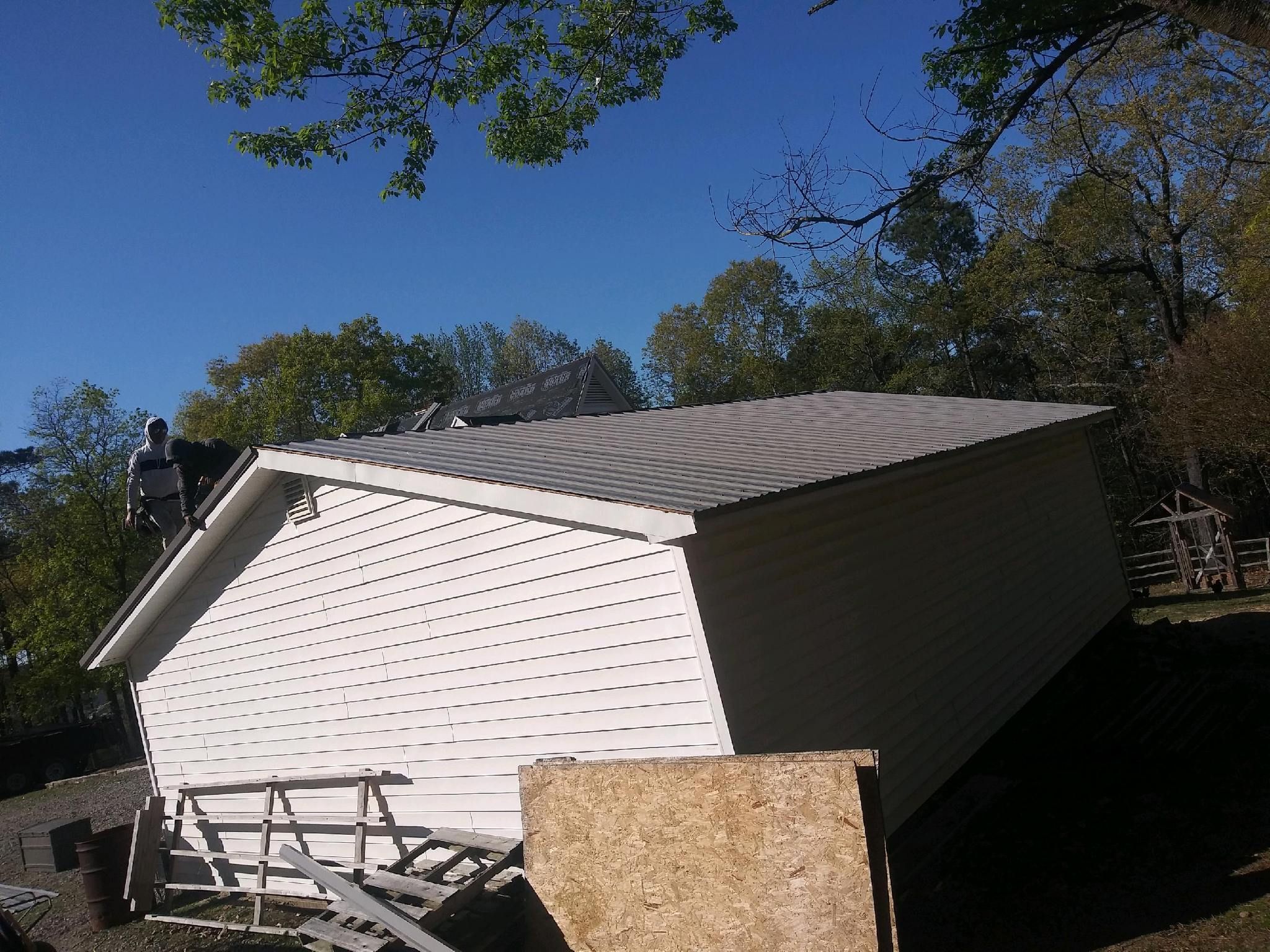 Metal Roofing 1158 Cypress Church Rd Re-roof - Metal Roofing by American Roofing NC