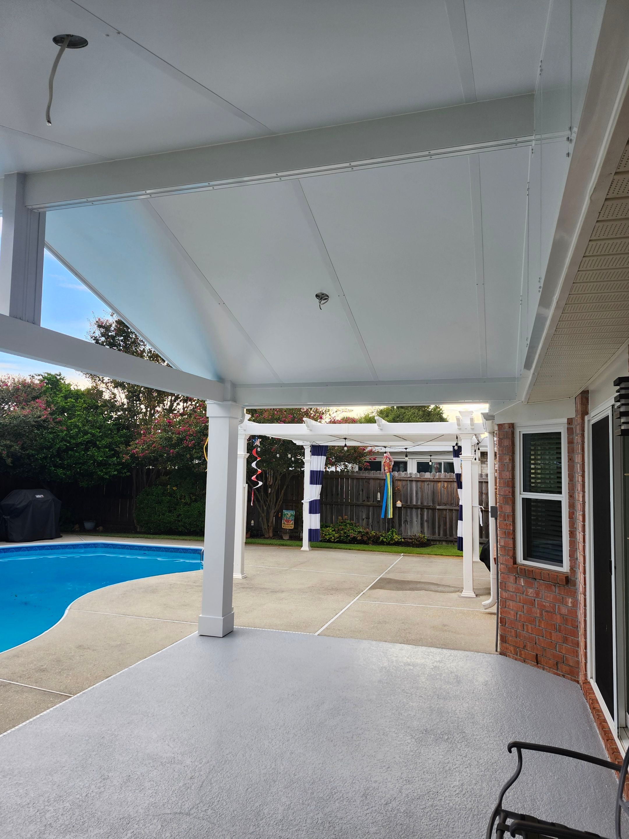 Poolside Cathedral Patio Cover by Titan Sunrooms