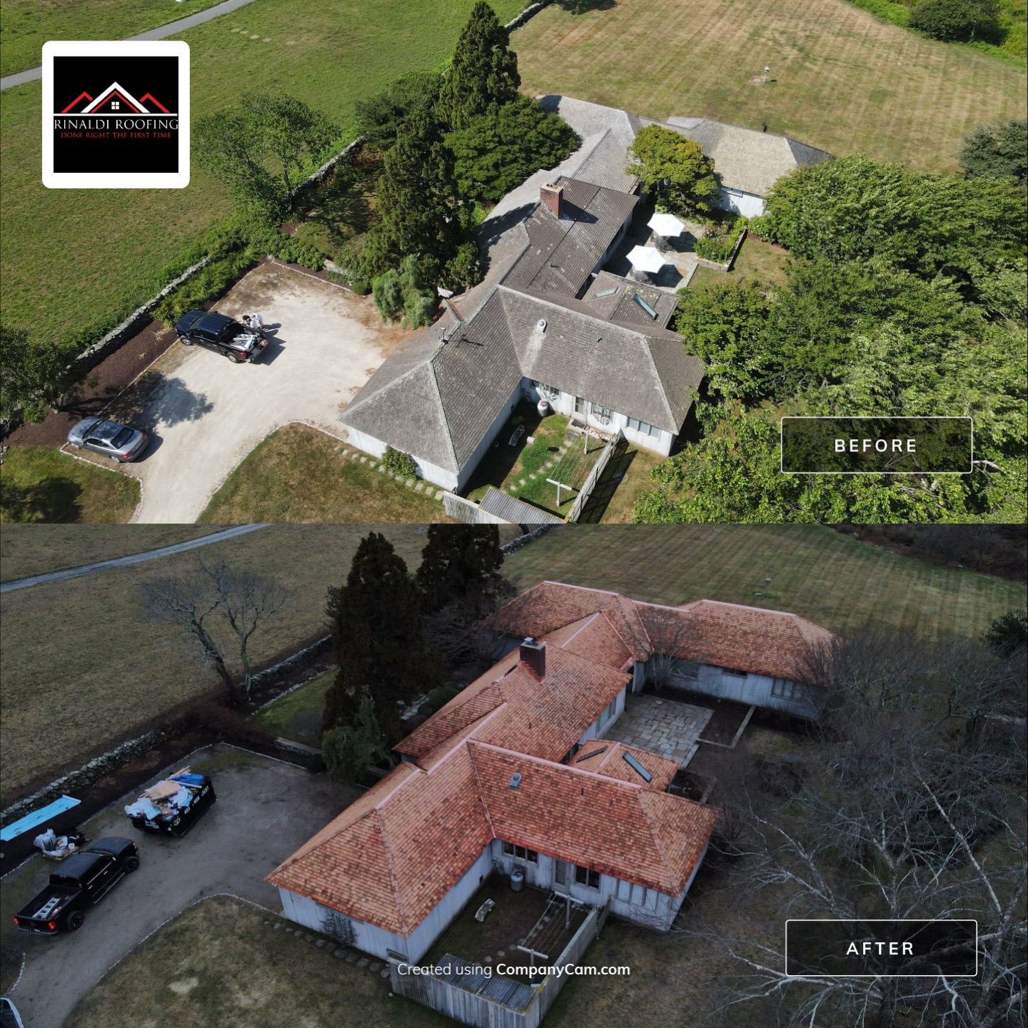 Little Compton - Cedar & Copper Roof Restoration by Rinaldi Brothers