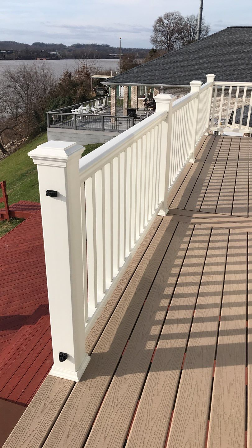 Deck Refurbush and Door Replacement using Trex Decking and Railing.  Polaris Patio Doors by Secure Construction Company Inc