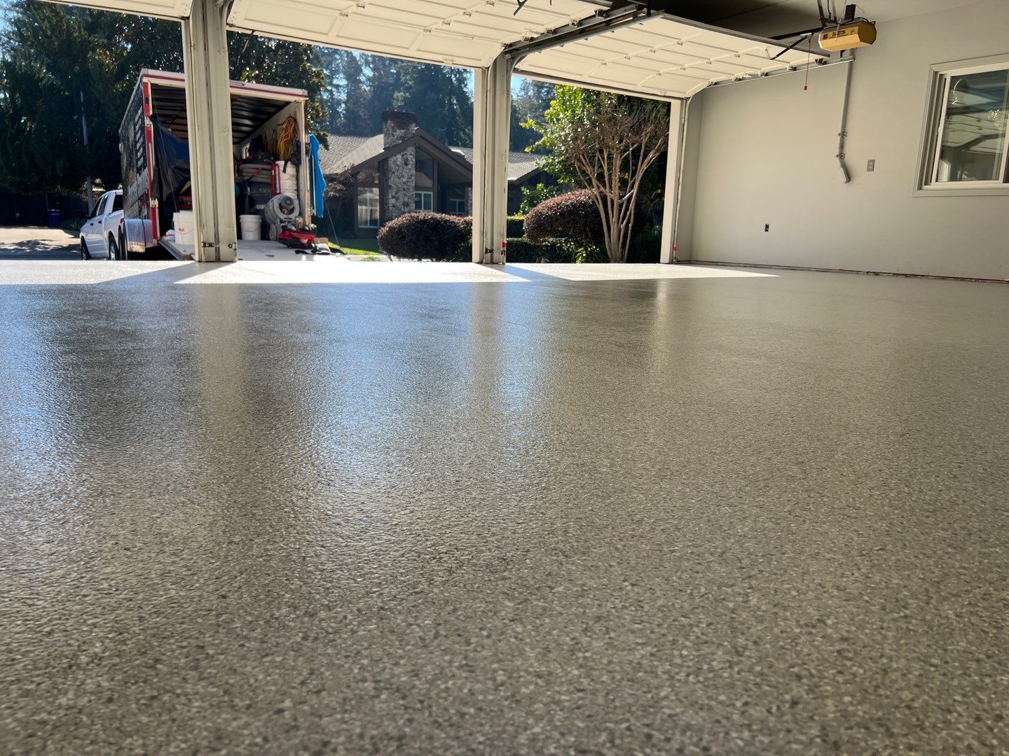 Garage Storage & Concrete Coating in Modesto by Lancaster Painting