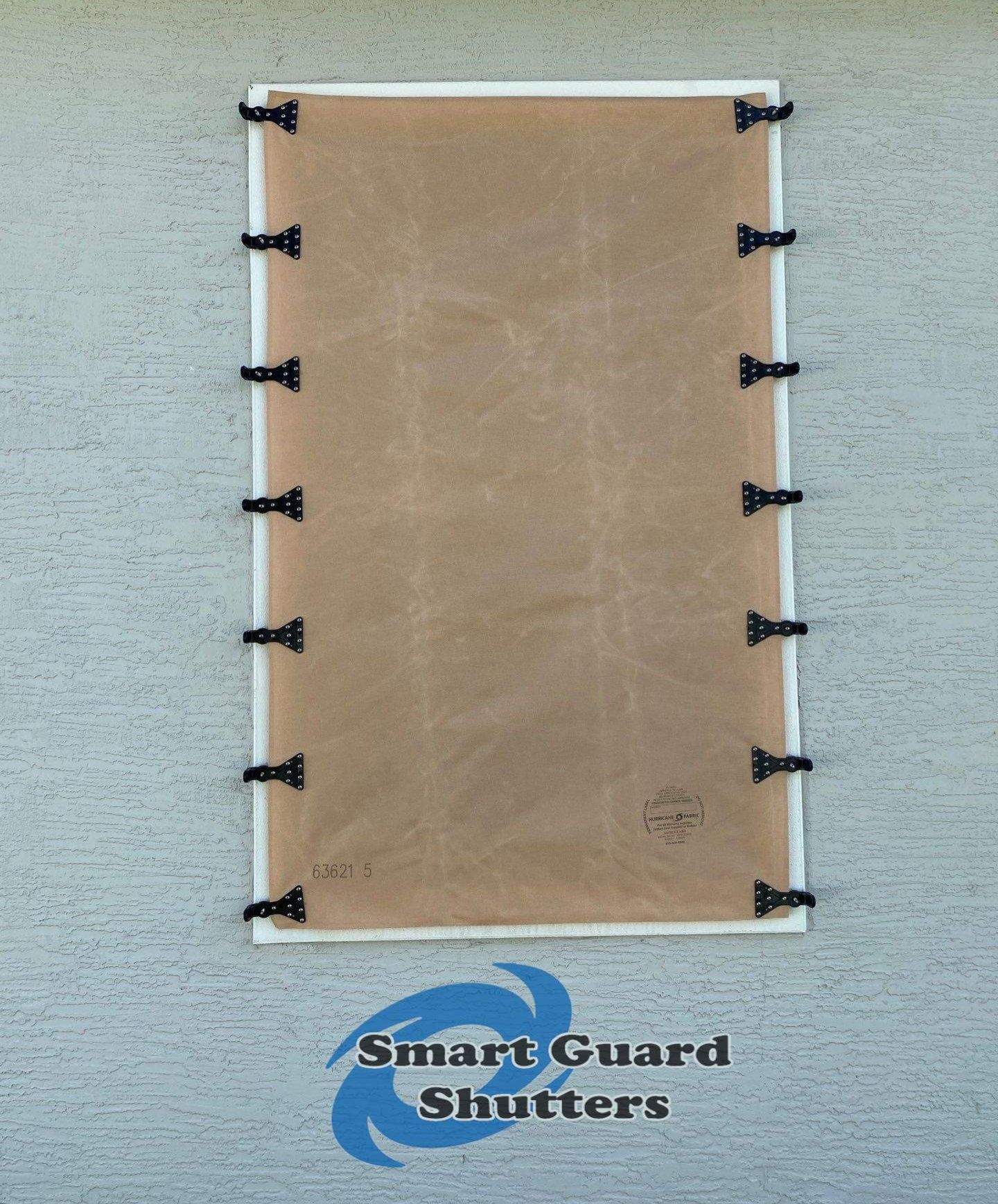 Hurricane Fabric in Tan by Smart Guard Shutters