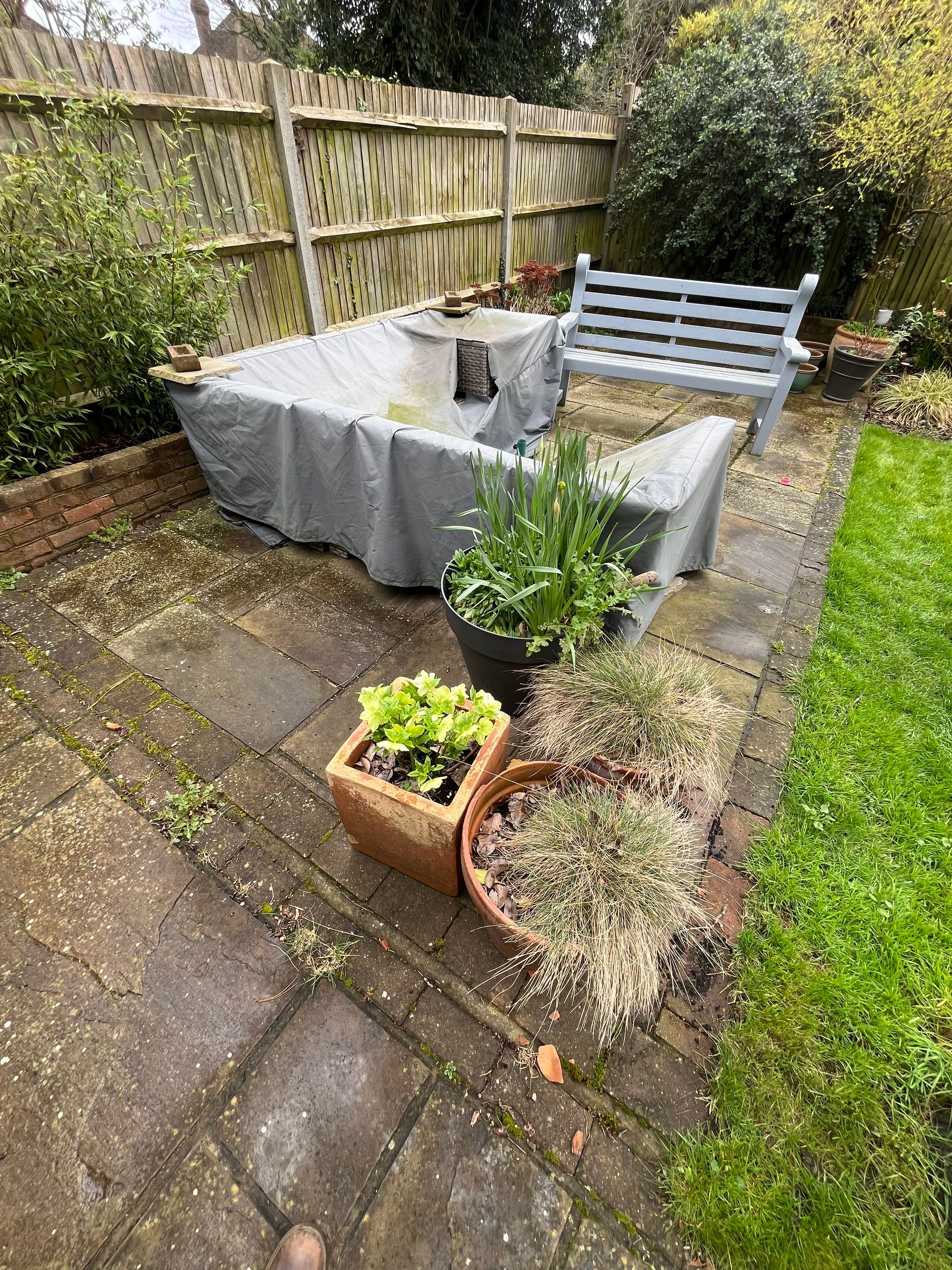 Driveway And Patio Clean using honda 21 ltr/min by Ges Exterior Cleaning ltd