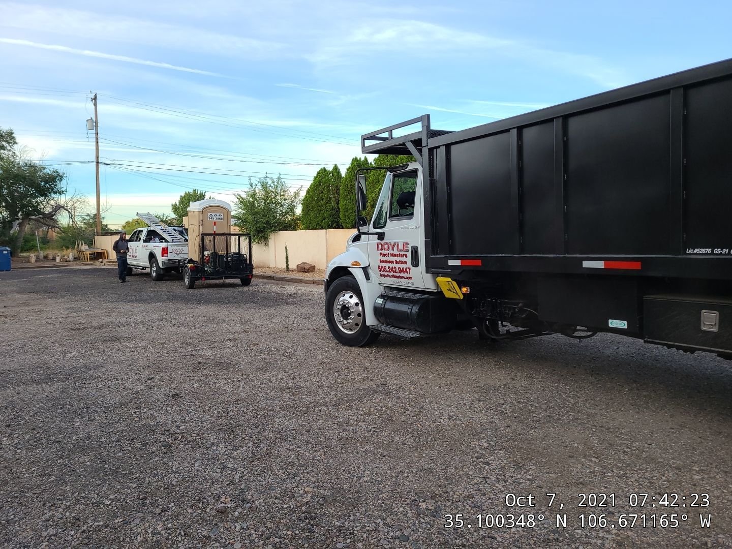 TPO Roof Replacement on entry of Albuquerque Restaurant by Doyle Roof Masters Inc