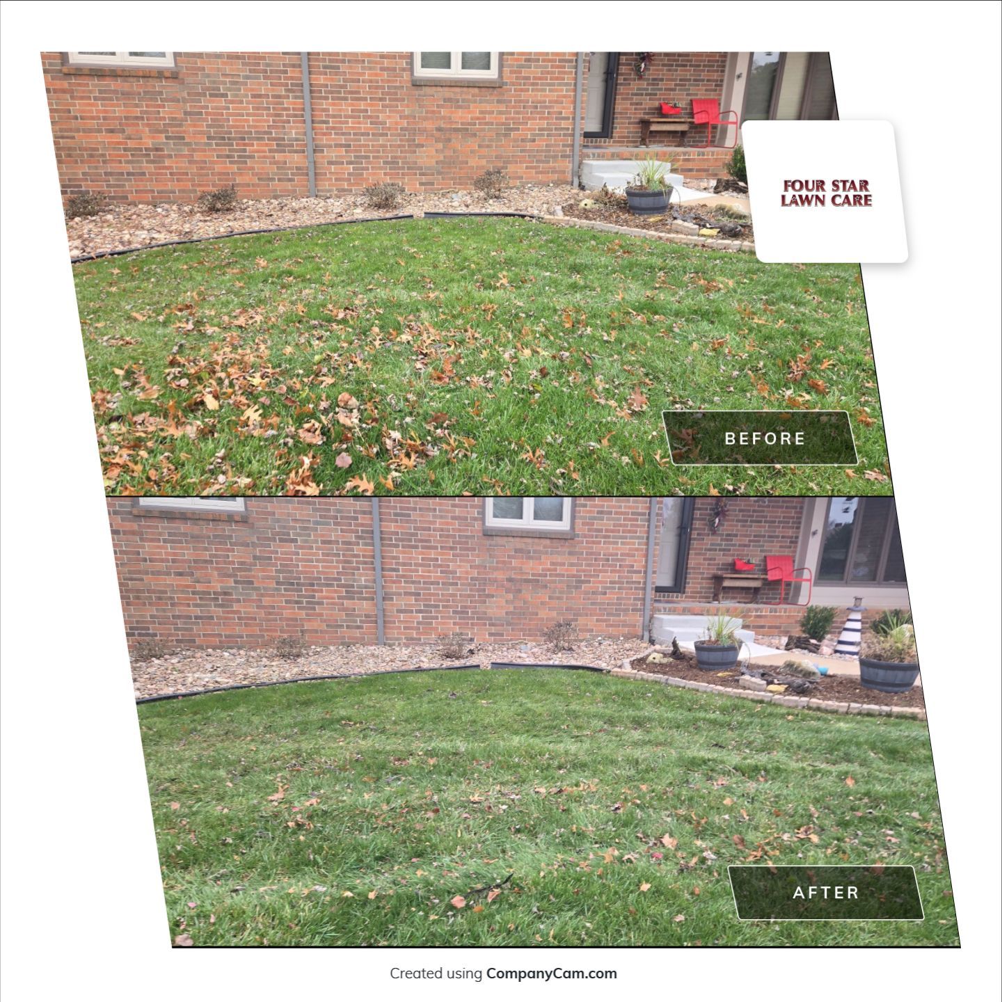 Project in Andover by Four Star Lawn Care