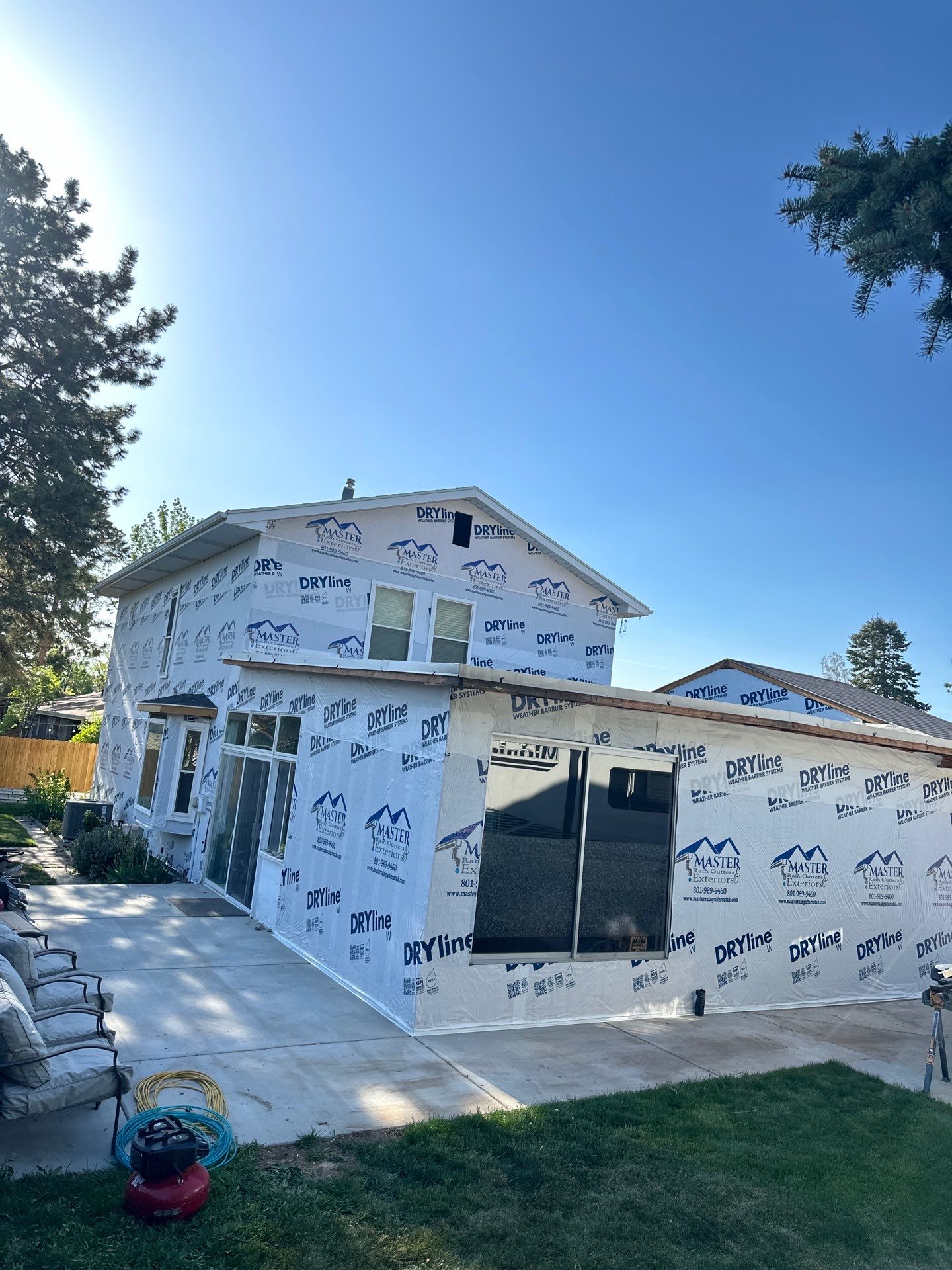 Project in Cottonwood Heights by Master Rain Gutters.