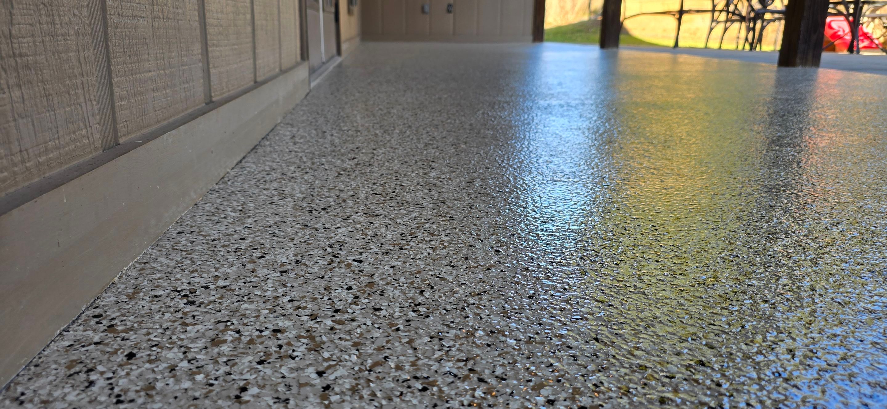 Garage & Patio Using Desert by Elite Floor Solutions