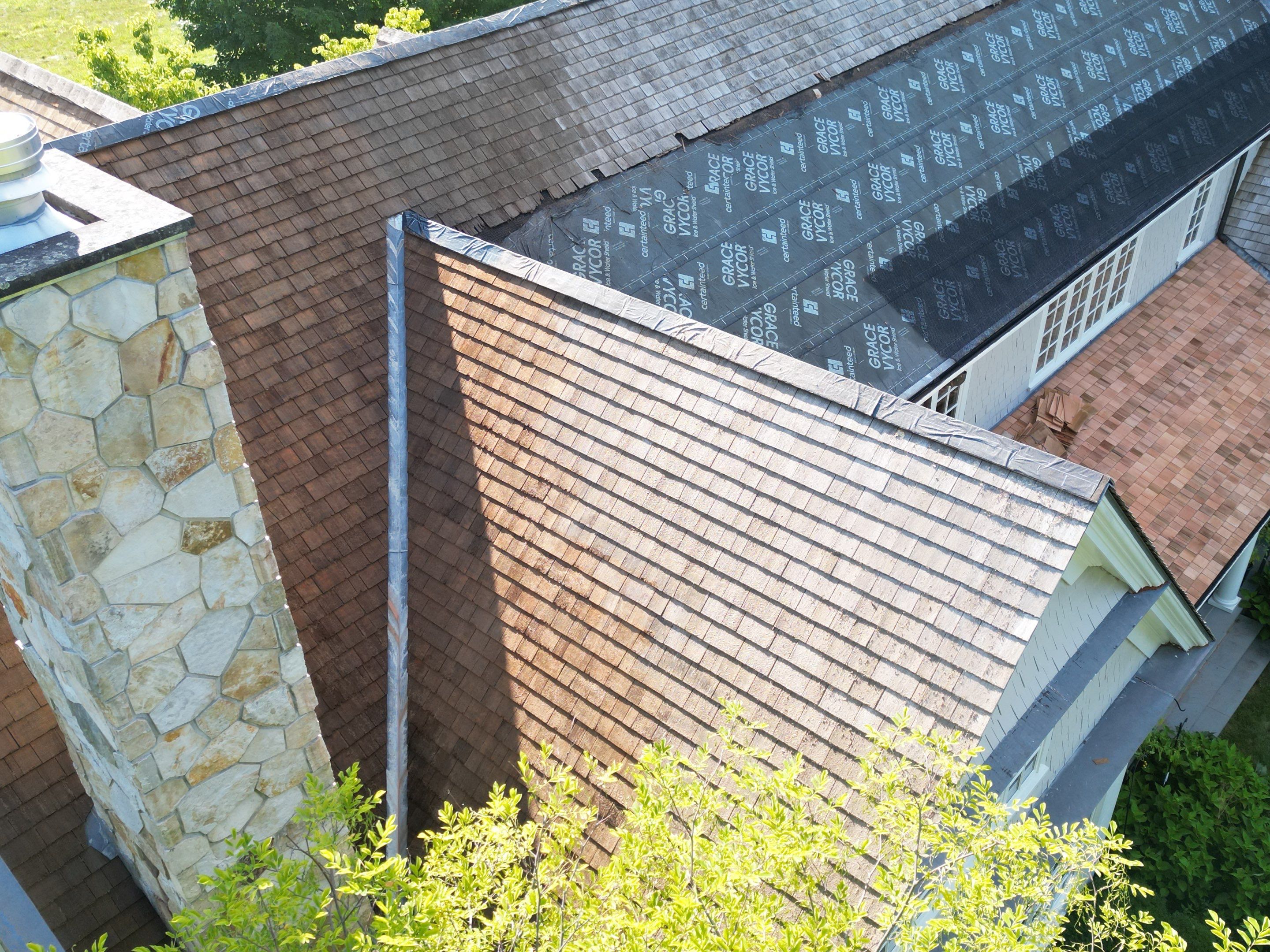 Cedar Shake Roof Restoration by Mighty Dog Roofing of Greater Middlesex County