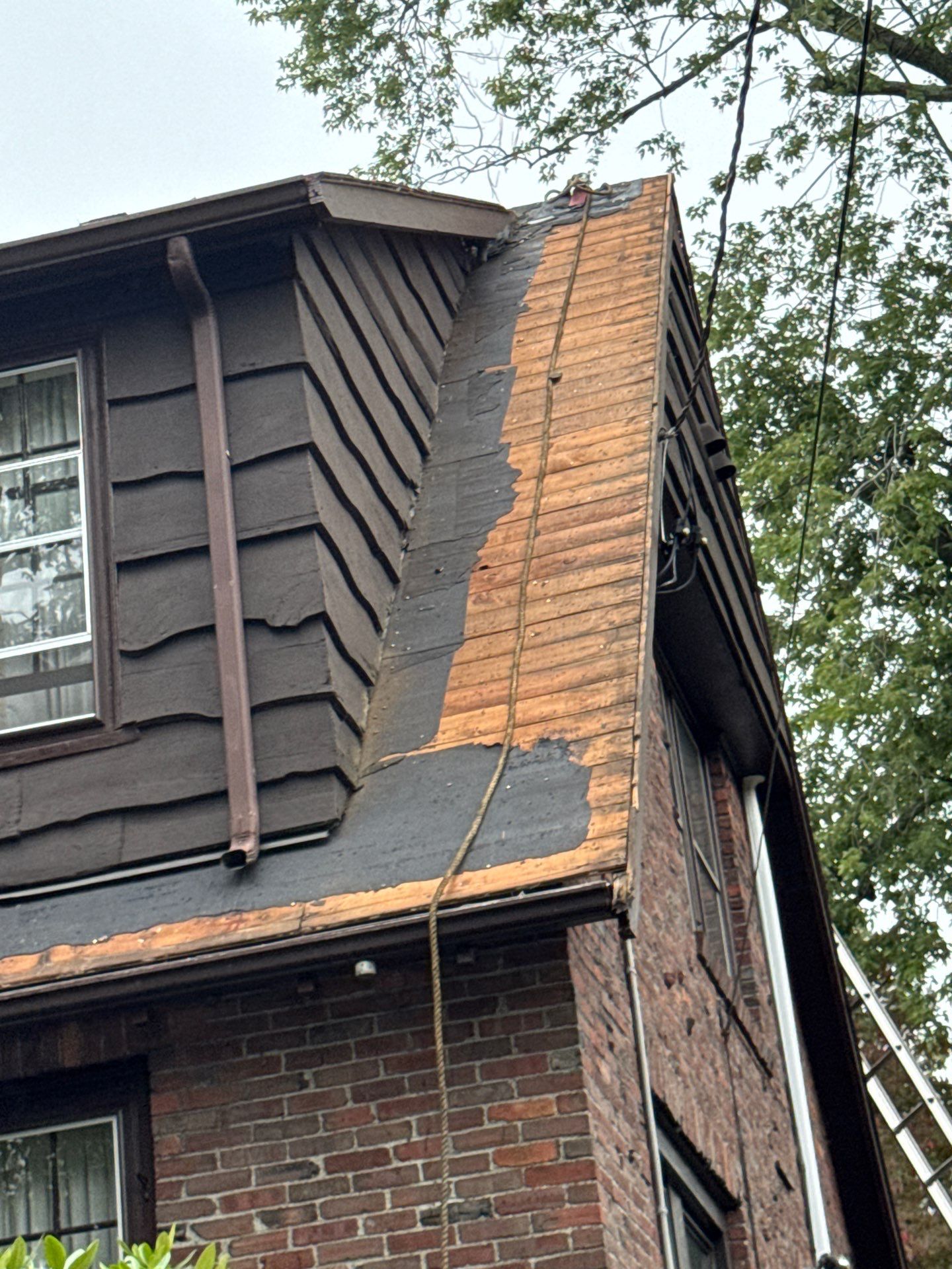Roof Replacement with Skylight & Downspout Work in Belmont, MA by Mighty Dog Roofing of Greater Middlesex County