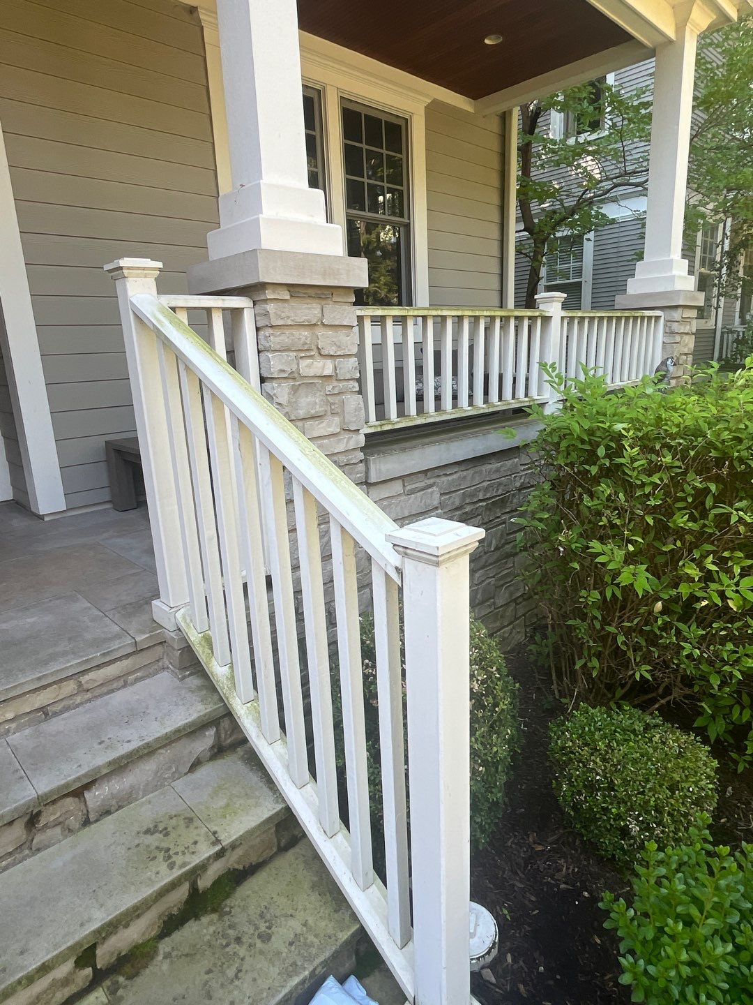 Hardie Board House & Detached Garage Soft Washing by Northern Power Washing LLC.