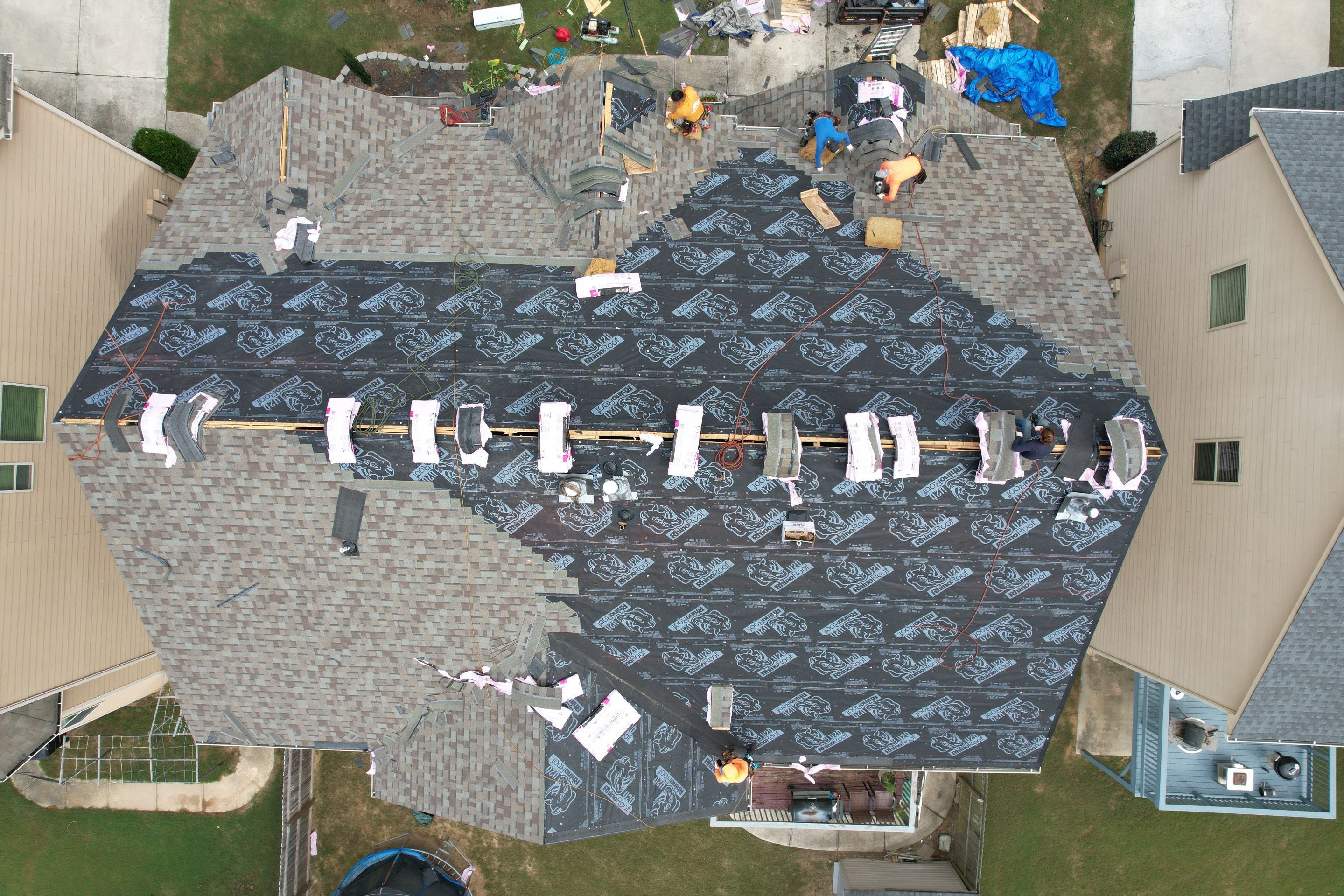 Residential Roofing Installation using Owens Corning by Inspector Roofing and Restoration