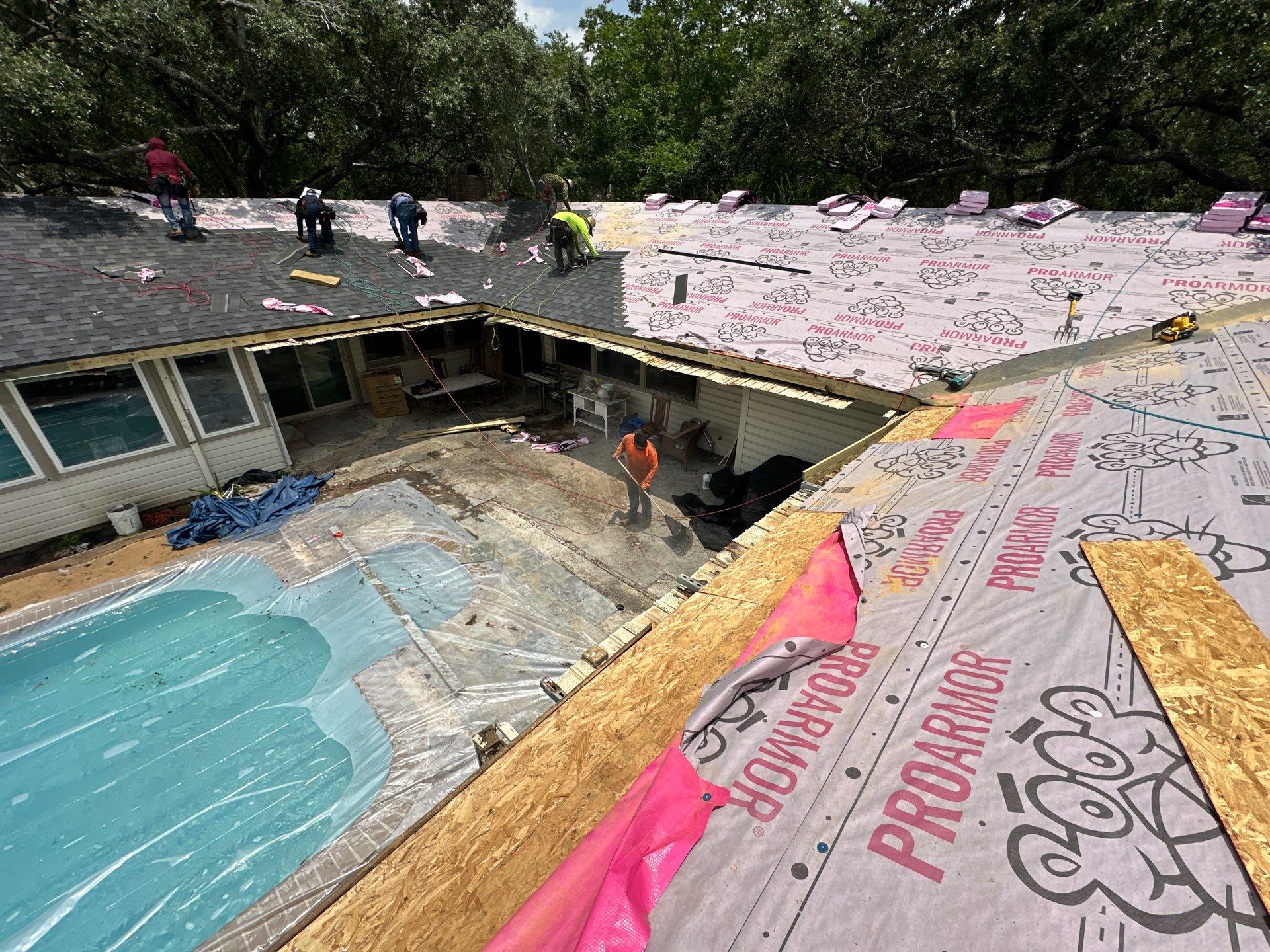 Project in Houston by Motion Roofing