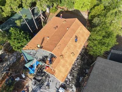 Fortified Roof Replacement in Oak Island NC with CertainTeed Landmark Pro Weathered Wood