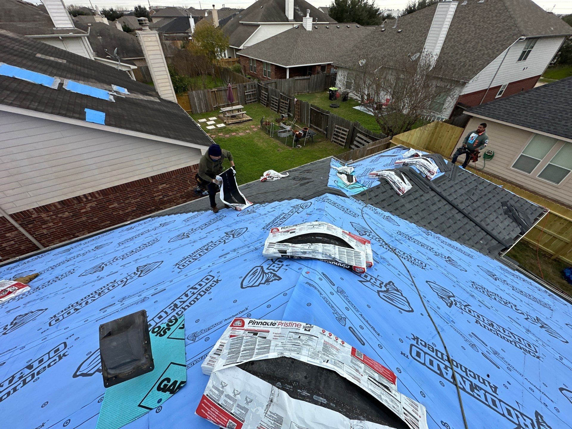 Project in Houston by Motion Roofing