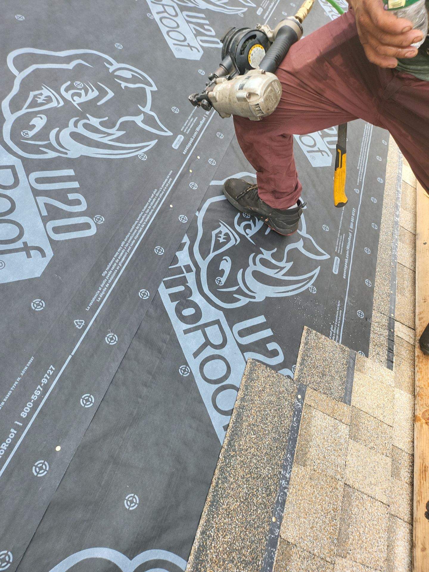 Residential Roofing Installation using Owens Corning Duration Sand Castle by A Plus Exterior