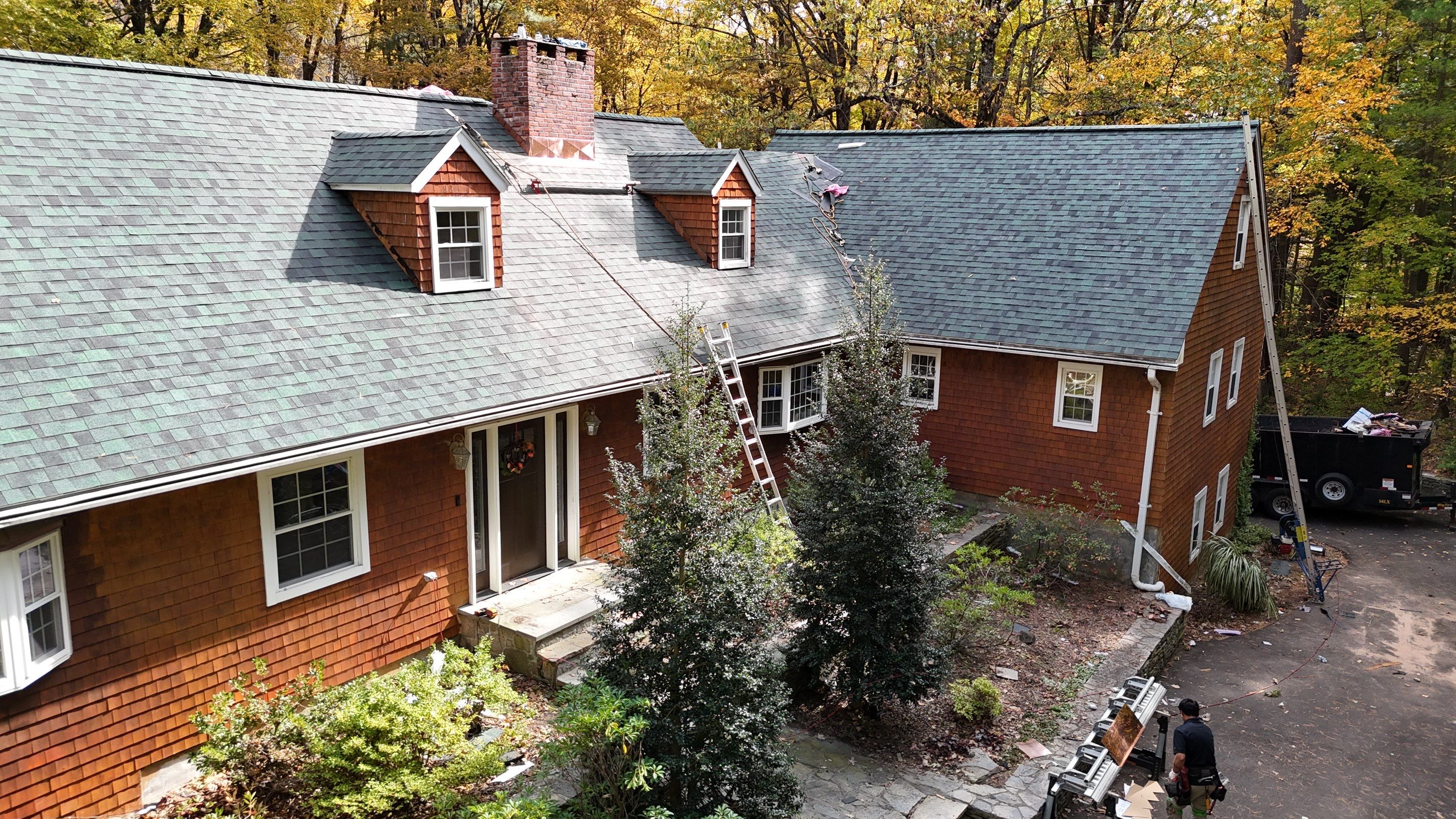 Owens Corning Duration : Chateau Green with Copper Accents in Avon, CT by Golden Shield Roofing