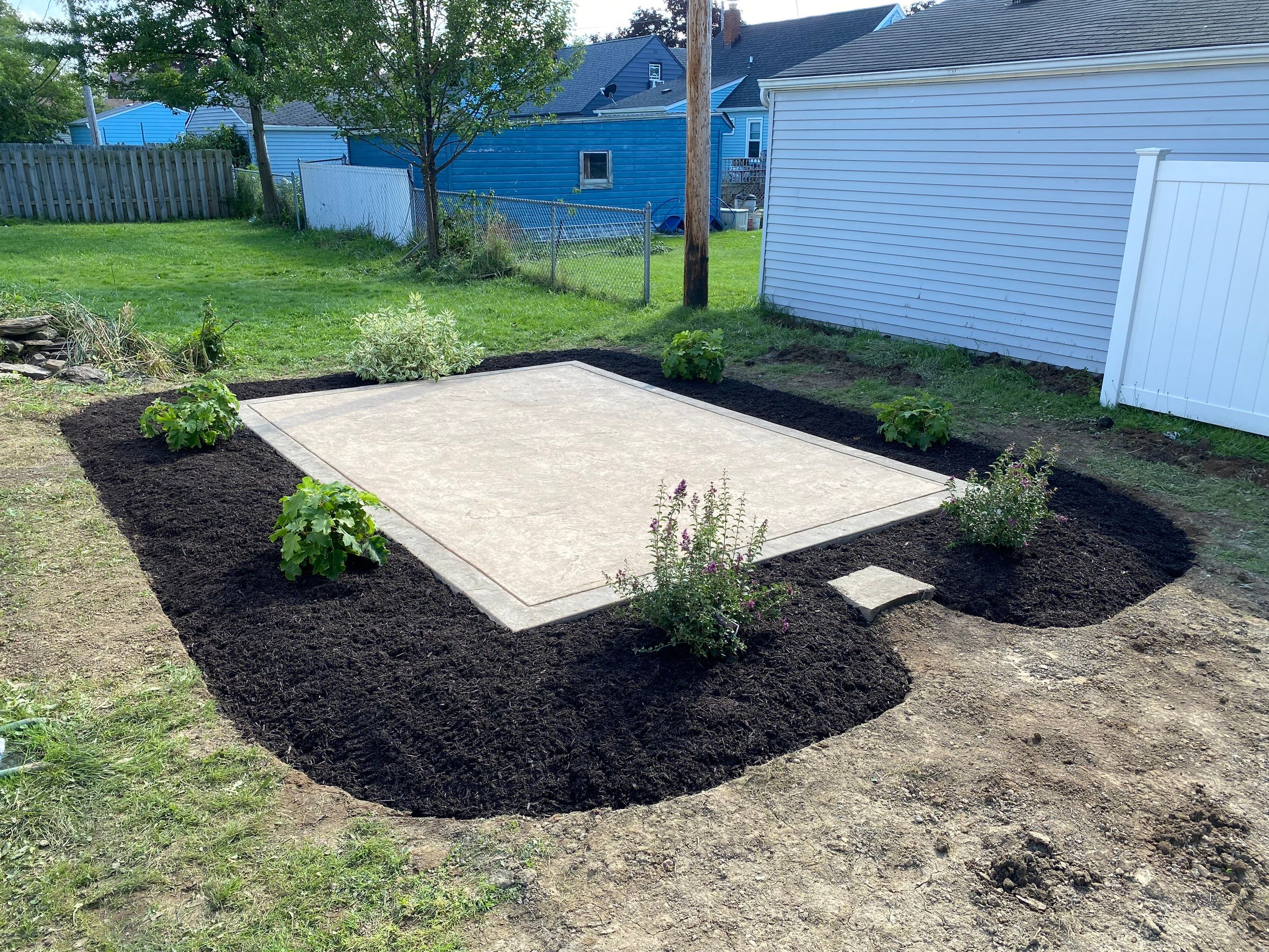 Patio Bed Install by Elm Rose Gardens