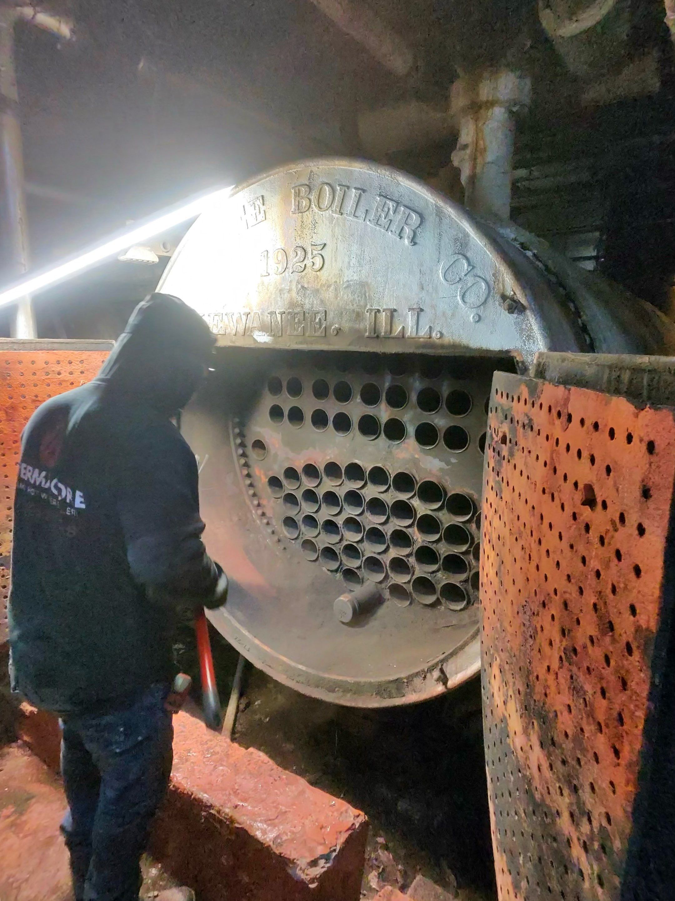 Boiler Cleaning & Flue Rebuild by Thermacore