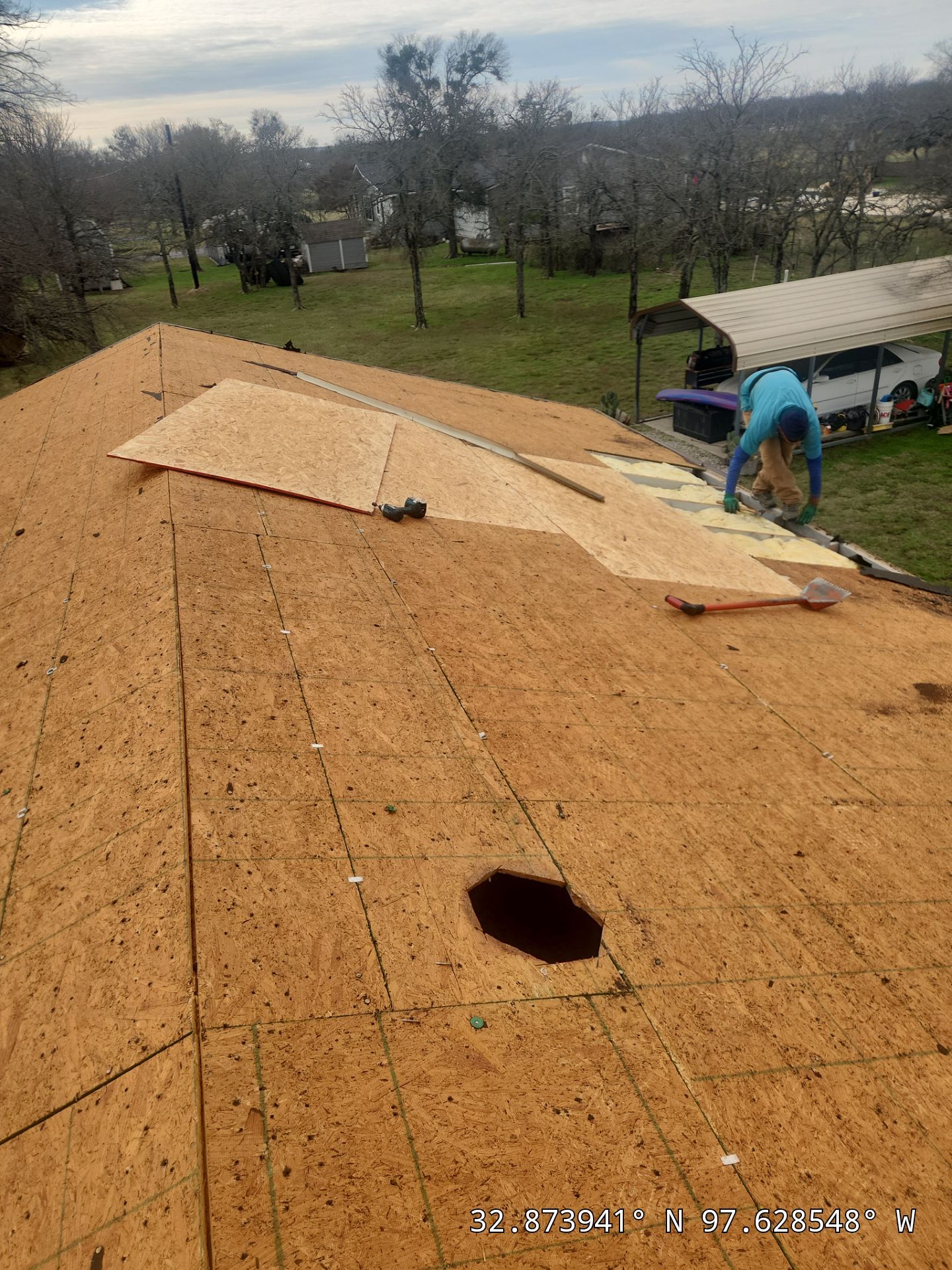 Project in Weatherford by Lonestar Roofing and Restoration LLC.