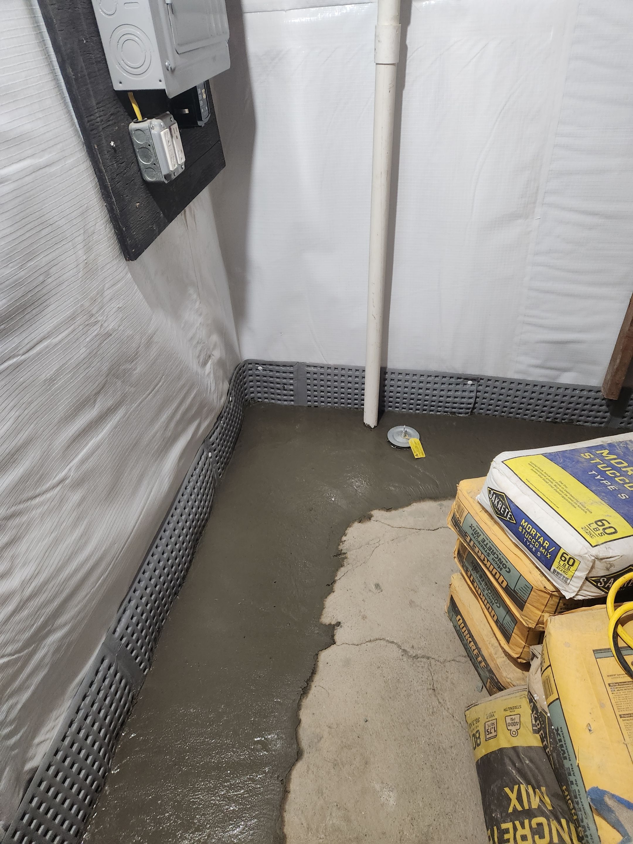 Interior French Drain Mt Tabor, NJ by Pure Service Pro, LLC 