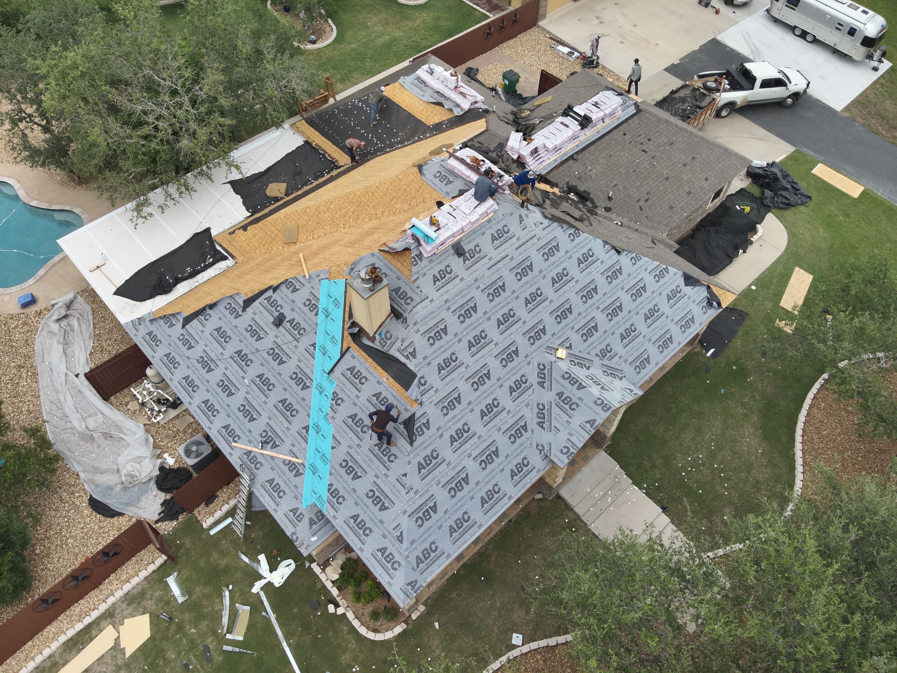 Residential Roof Replacement with Owens Corning - Duration - Sedona Canyon by Action Exteriors Austin