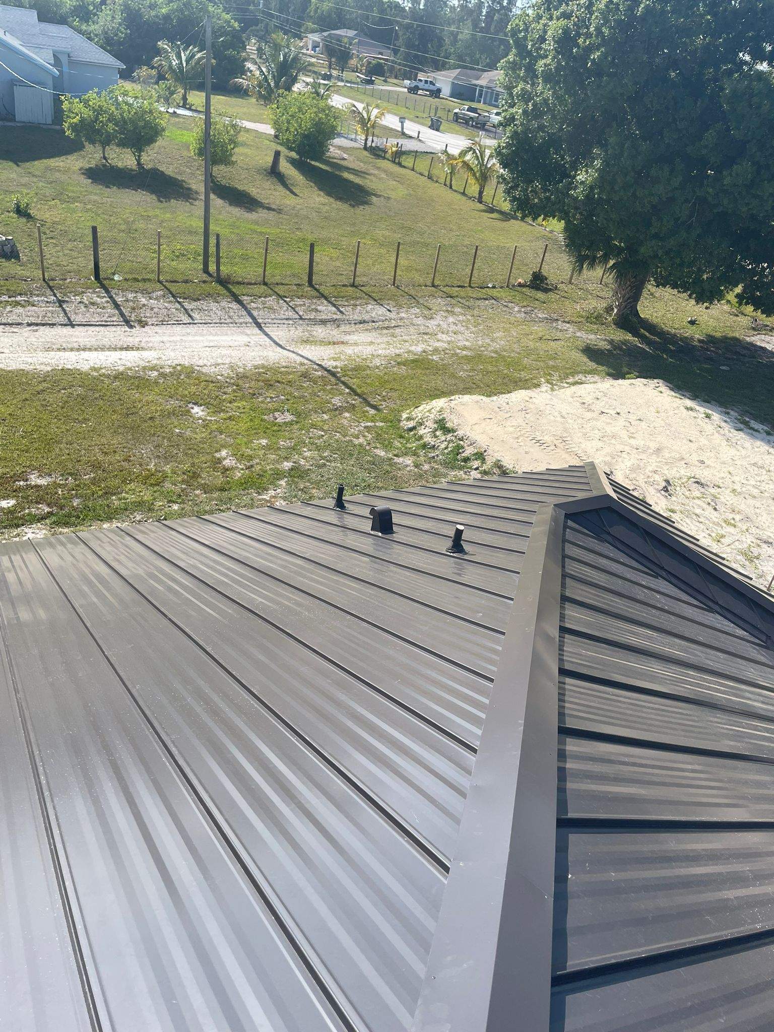 24ga 1" Nail-Strip Dark Bronze  by Total Roofing System The Metal Roof Experts