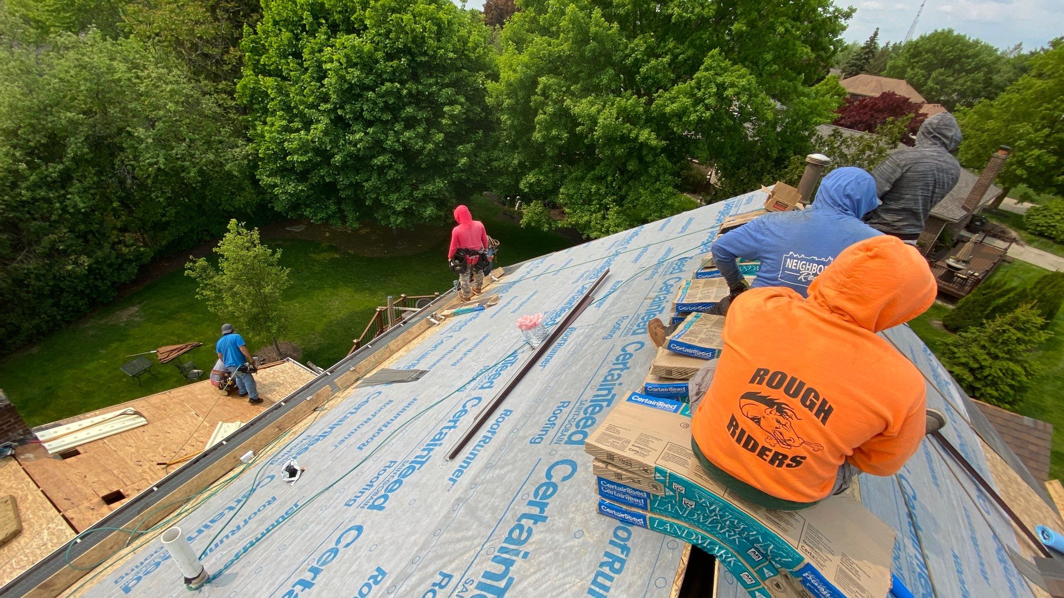Roof Replacement using CertainTeed Landmark by 180 Contractors