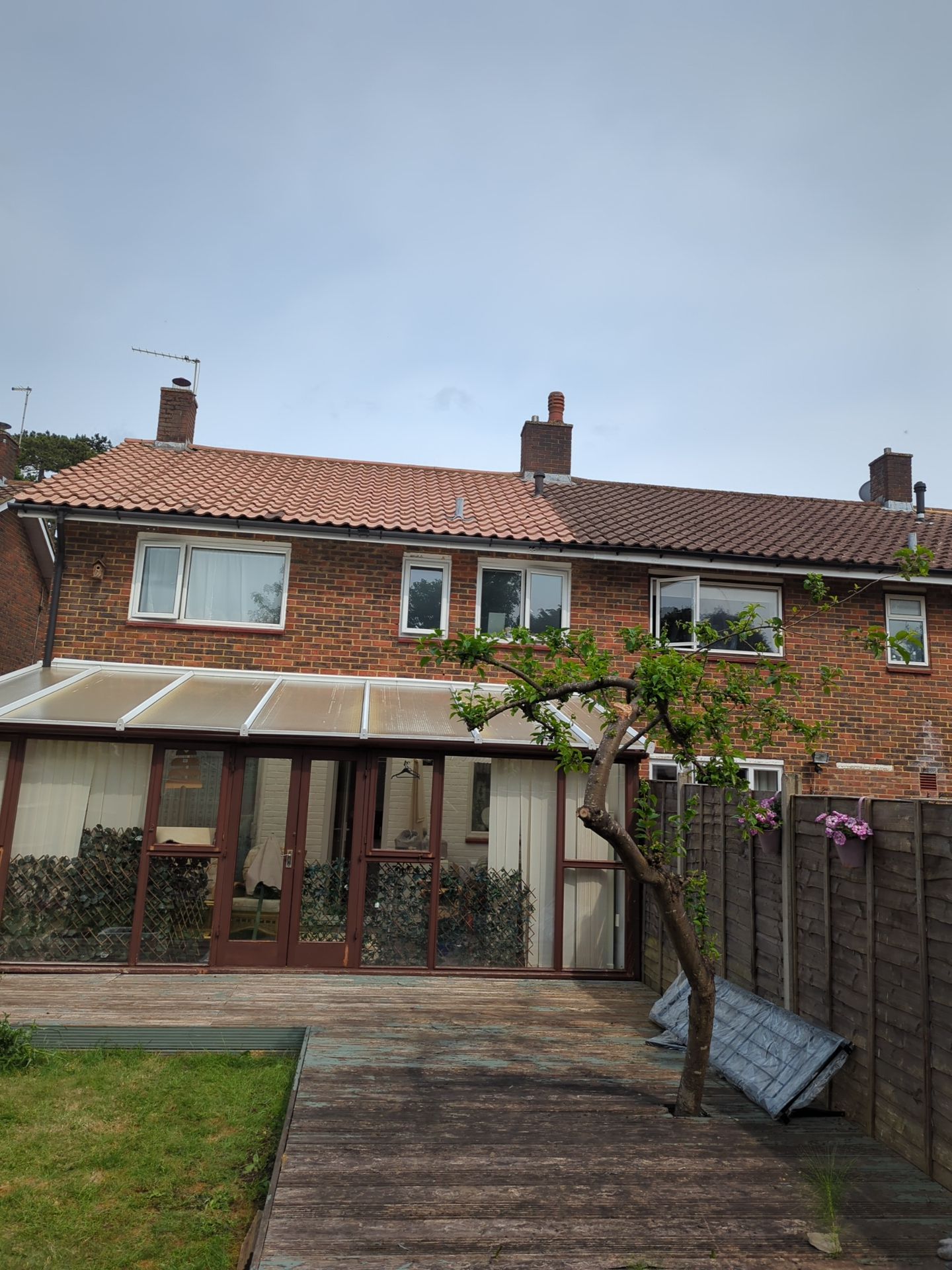 Roof Cleaning and Biocide Treatment using Honda 15lpm Low Pressure Washing Machine by Ges Exterior Cleaning ltd