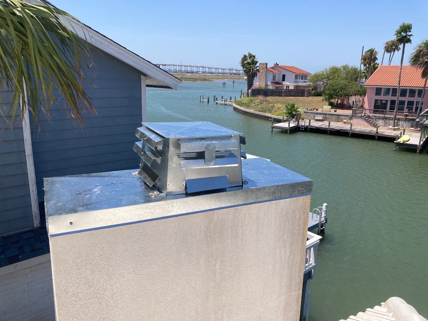 Chimney Cap & Chase Replacement using Custom Fabricated Steel by Lighthouse Roofing