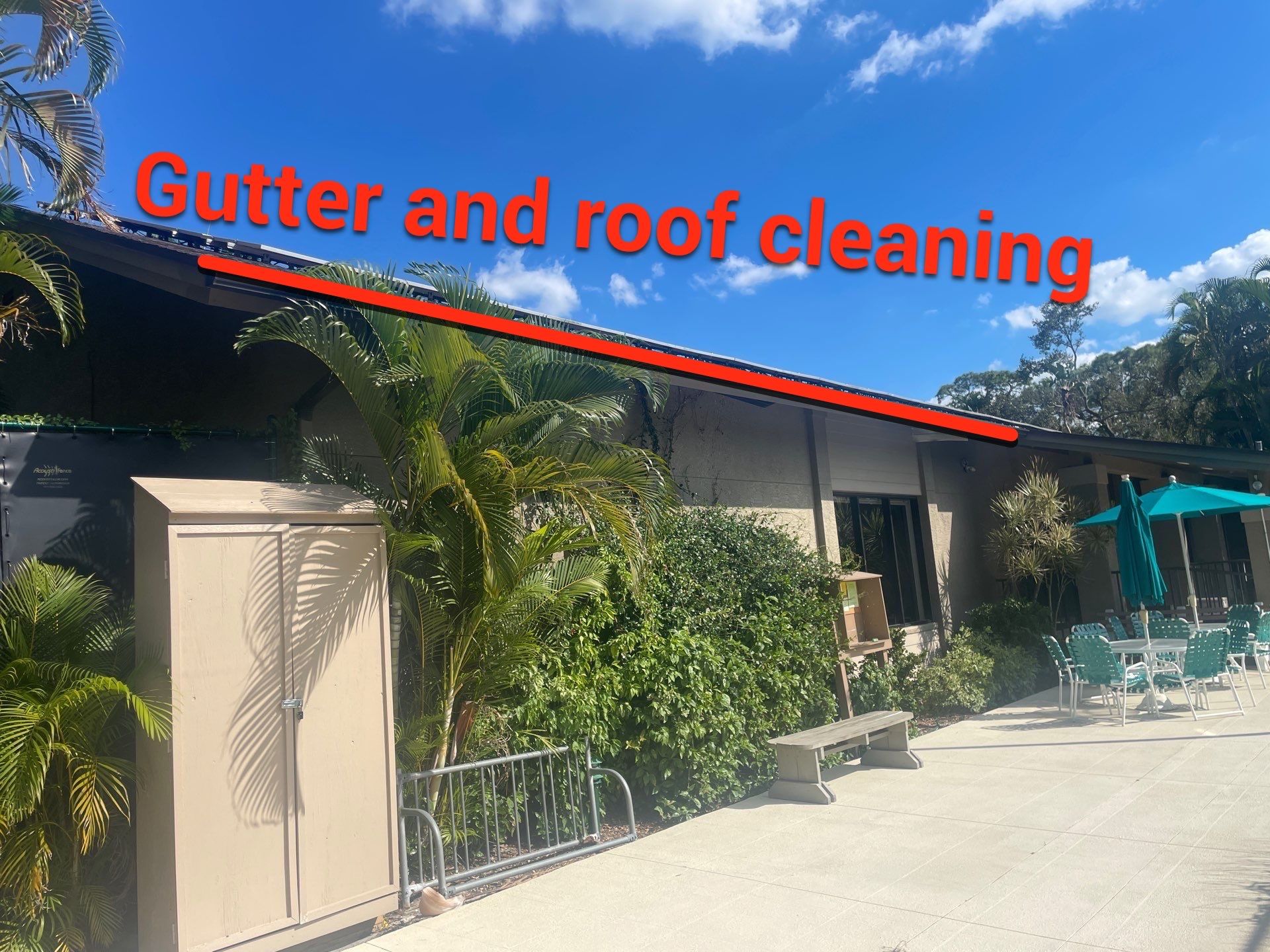 Clean Gutters and Roof in Sarasota FL by Gutter Professors