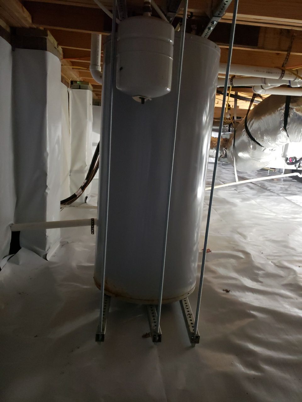 Crawl space encapsulation and exterior drainage by Power Wash Masters LLC