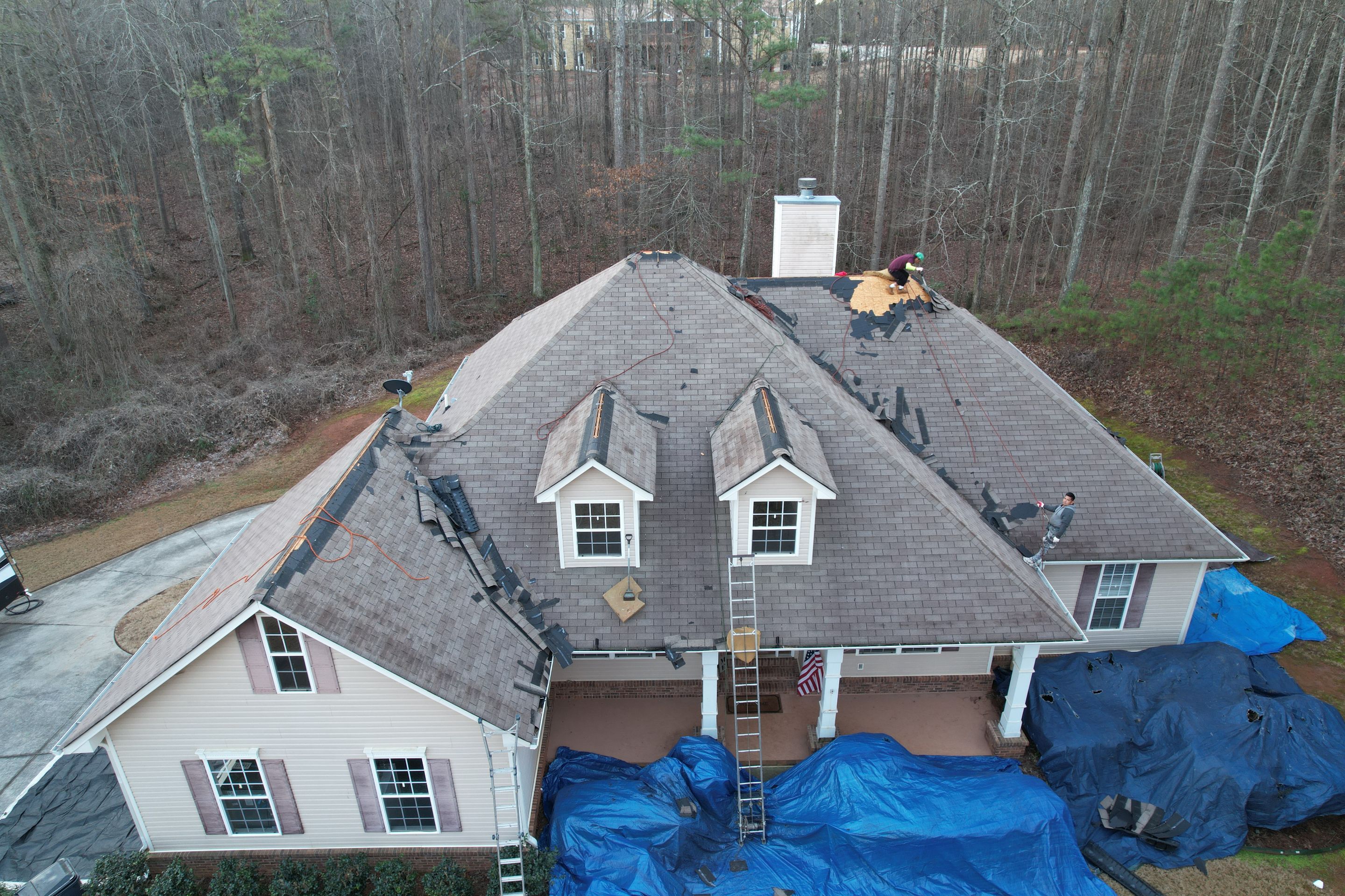 Residential Roofing Installation using Owens Corning by Inspector Roofing and Restoration