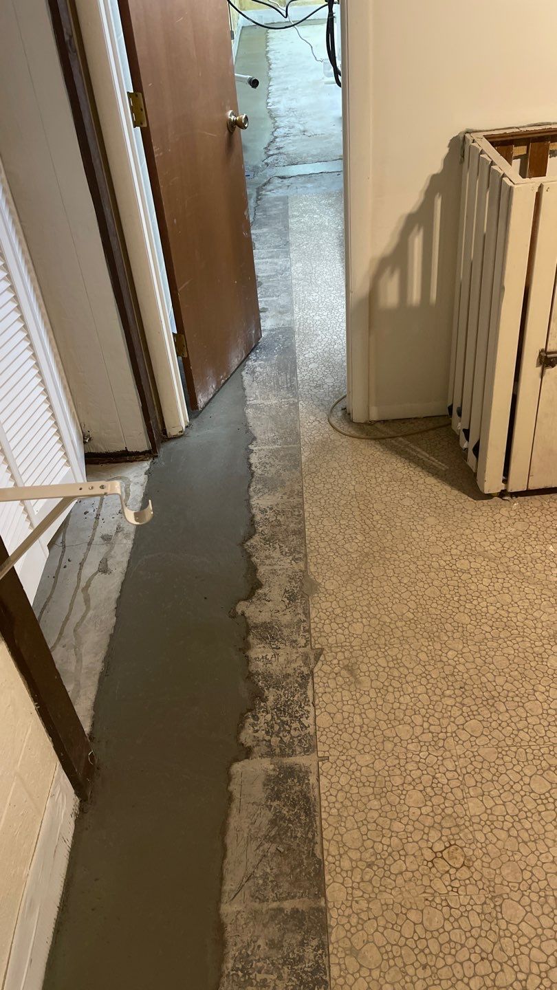 Interior Waterproofing Using GrateDrain™ Products by Toledo Basement Repair 