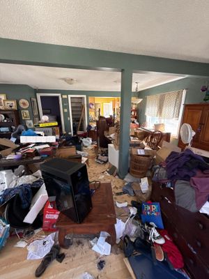 Property Cleanout in Progress at a Residential Home in Coventry, CT