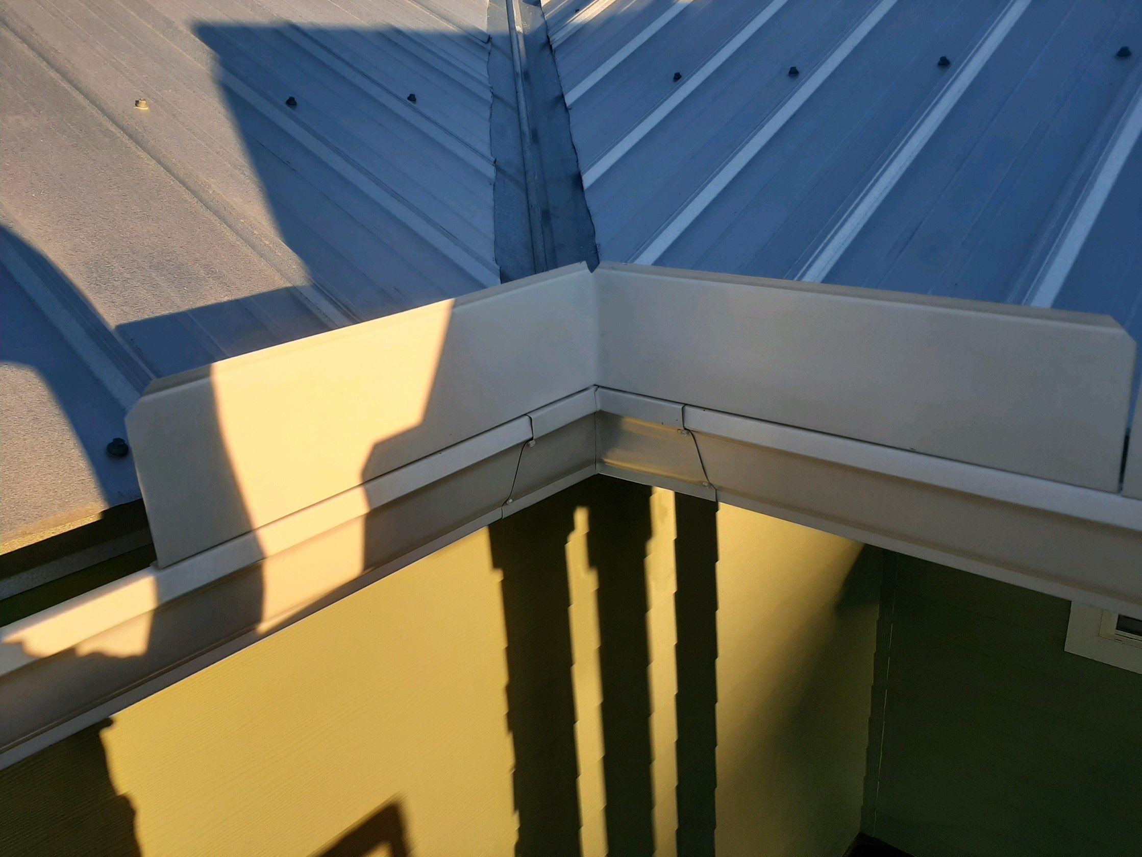 White K-Style Gutter Installation by Gutter Professors