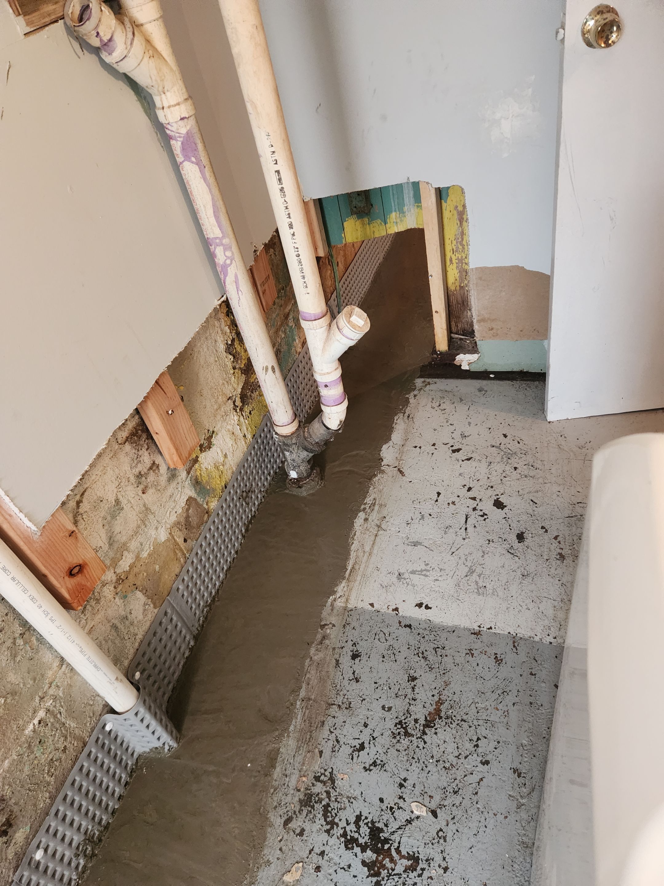 Interior French Drain West Orange NJ by Pure Service Pro, LLC 