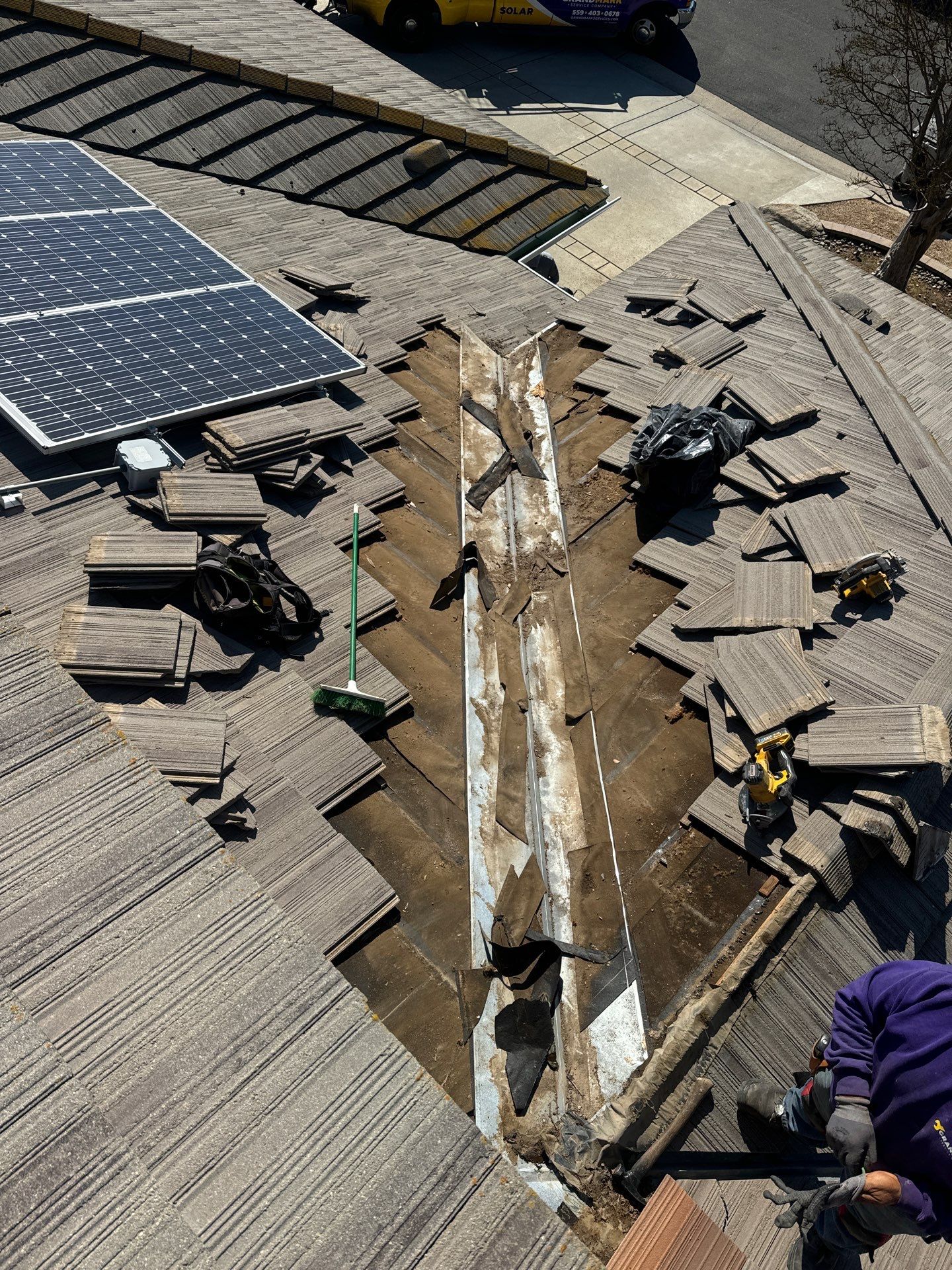 Solar Roof Leak Repair  by Grandmark Service Company
