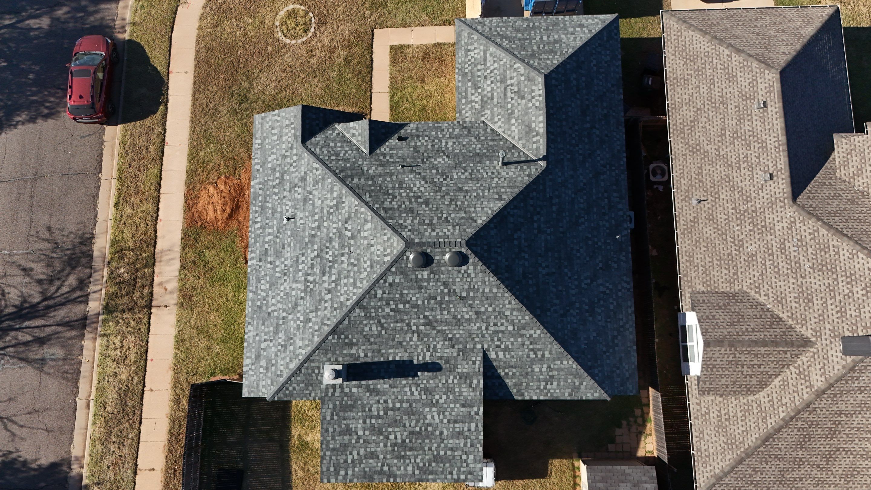Residential Roofing Installation using iko Dynasty Castle Grey by Thunder City Roofing