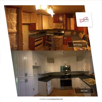 From Dull to Dazzling: A Kitchen Cabinet Painting Marvel