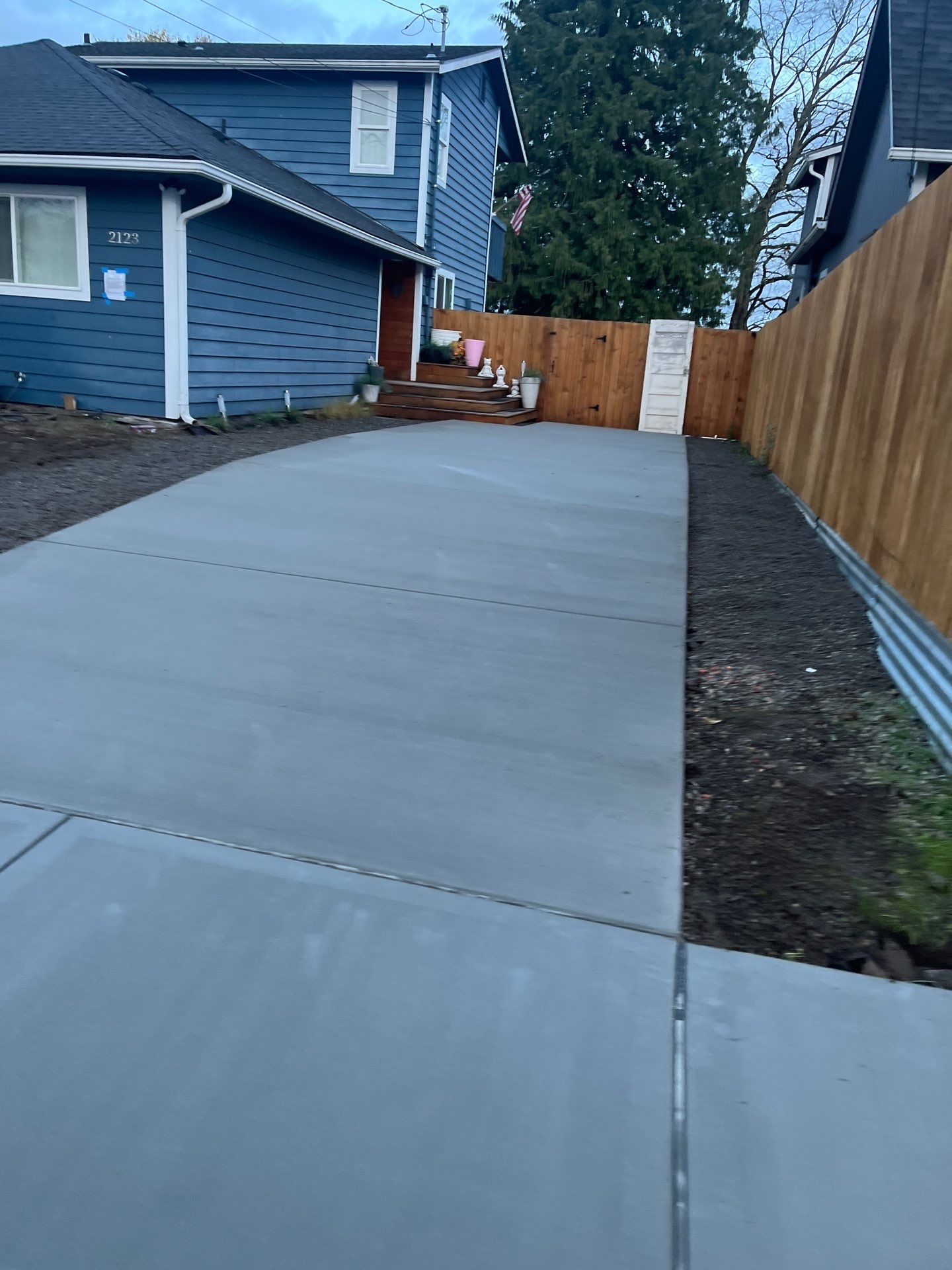 Concrete Driveway & Landscaping Project | Everett by Jireh Asphalt & Concrete Inc 
