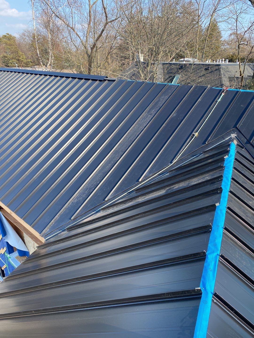 New Home Construction using 16" Standing Seam Panels by Jay Carter Roofing & Sheet Metal