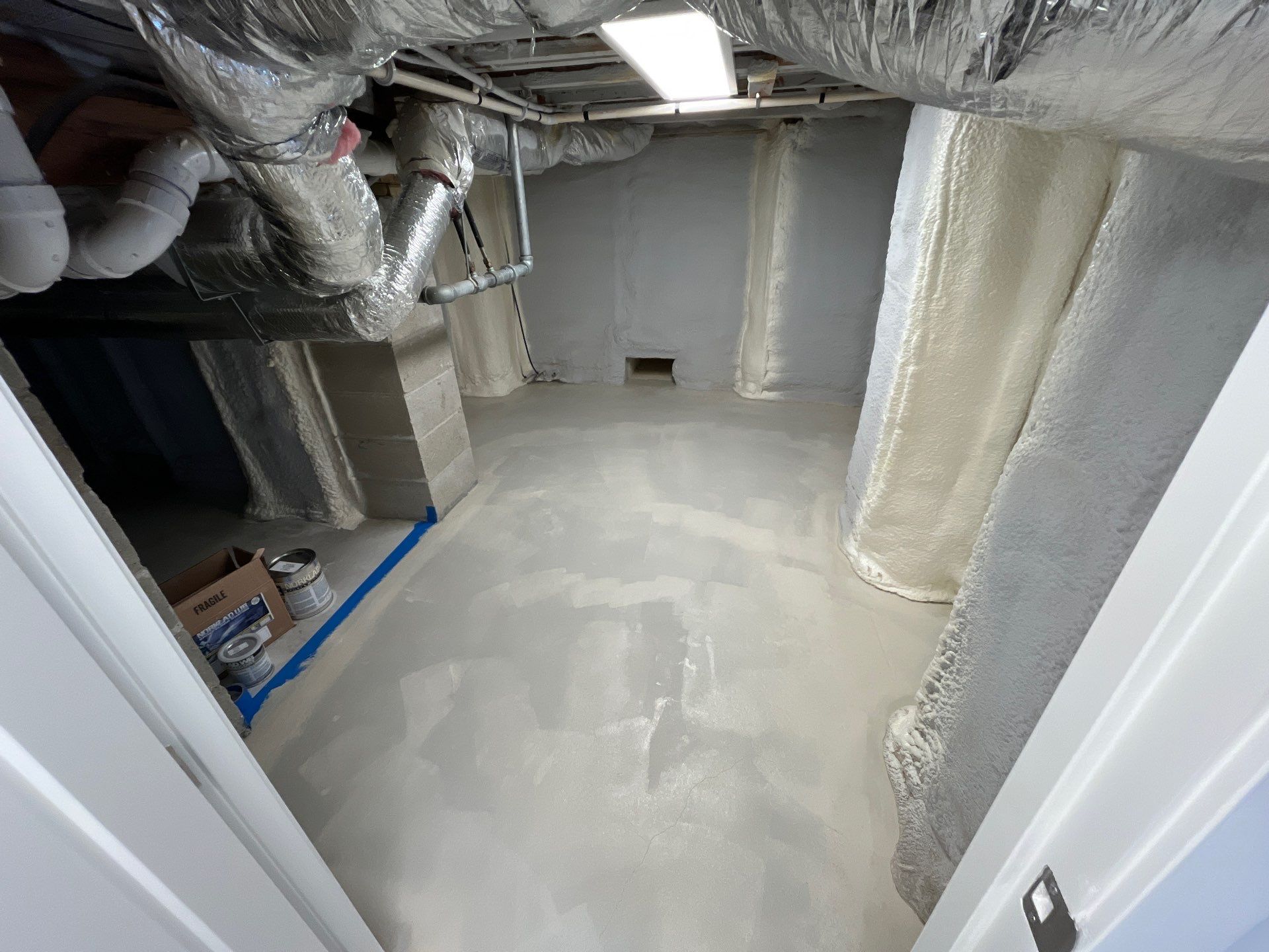 Luxury Home Concrete Floor - Epoxy & Flakes Finish - Stone Harbor, NJ by FreshCoat Works LLC